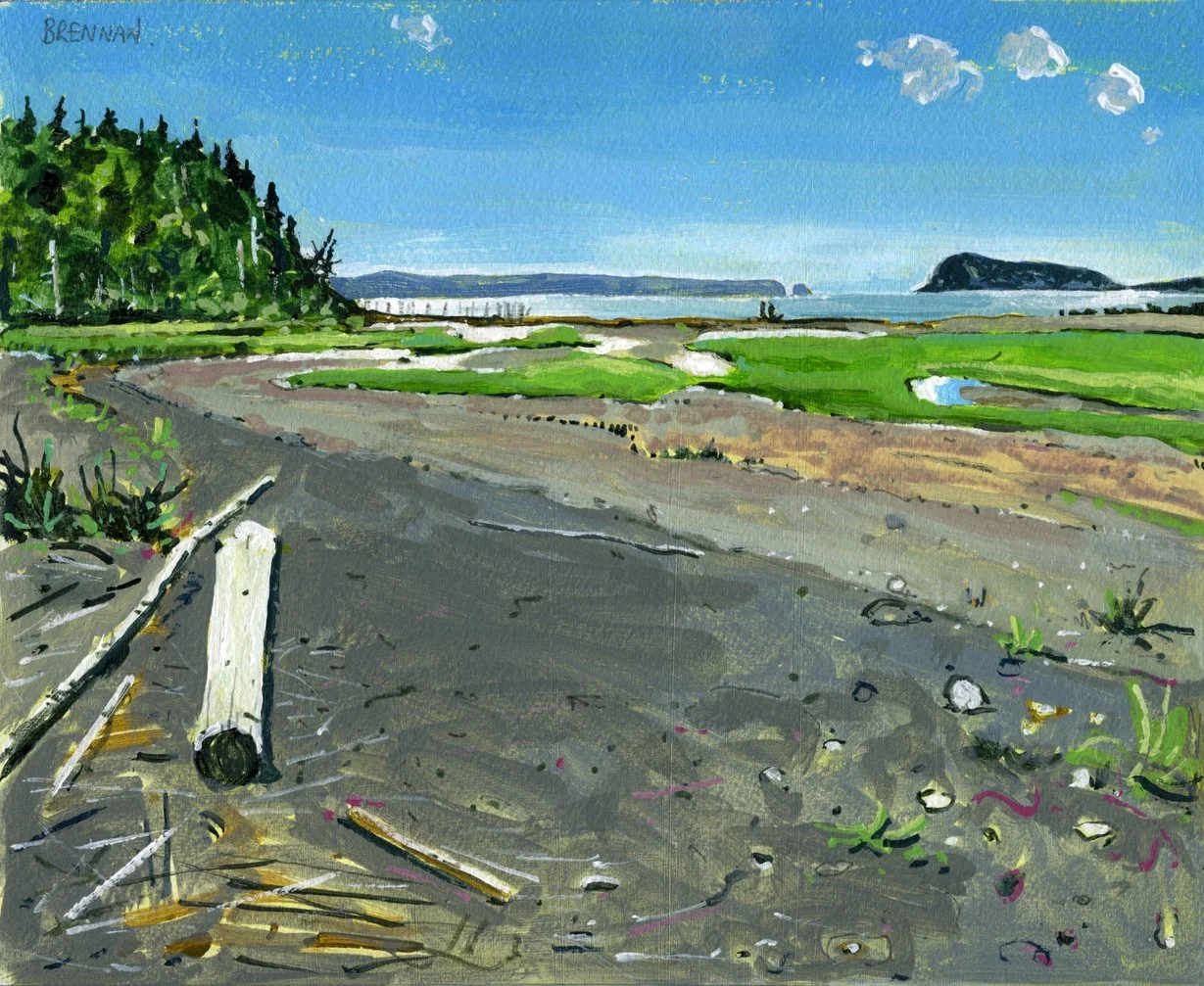 Summer Partridge Island 8x10 acrylic on paper Mark Brennan.jpg