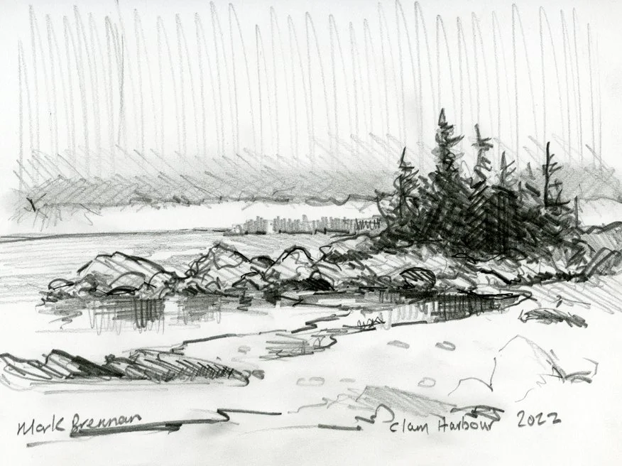 Clam Harbour, Mark Brennan, graphite on paper 2022 aprox 13.5x19cm.jpg