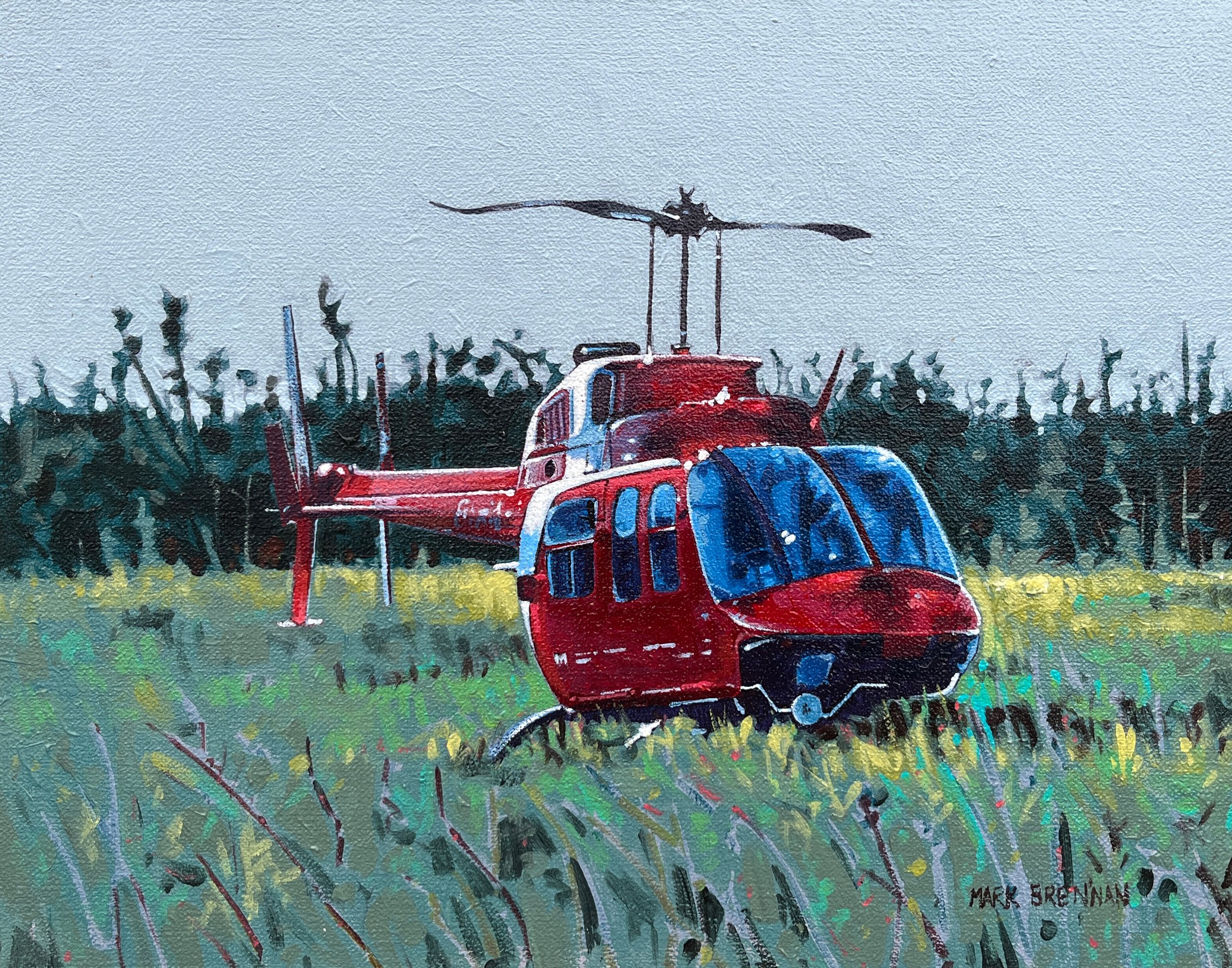 Coastguard Visit Near East Village, Seal Island NS acrylic on canvas 2017 11x14.jpg