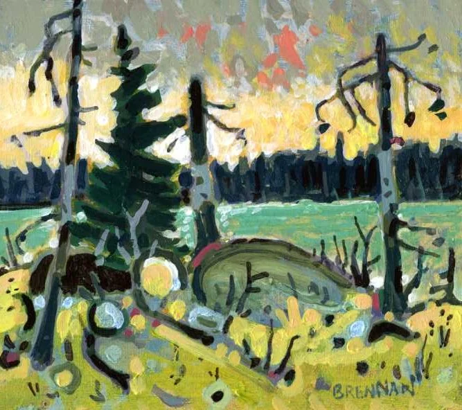 North Edge Kelly Lake, Acrylic 4X4.5 2026 Mark Brennan.jpg