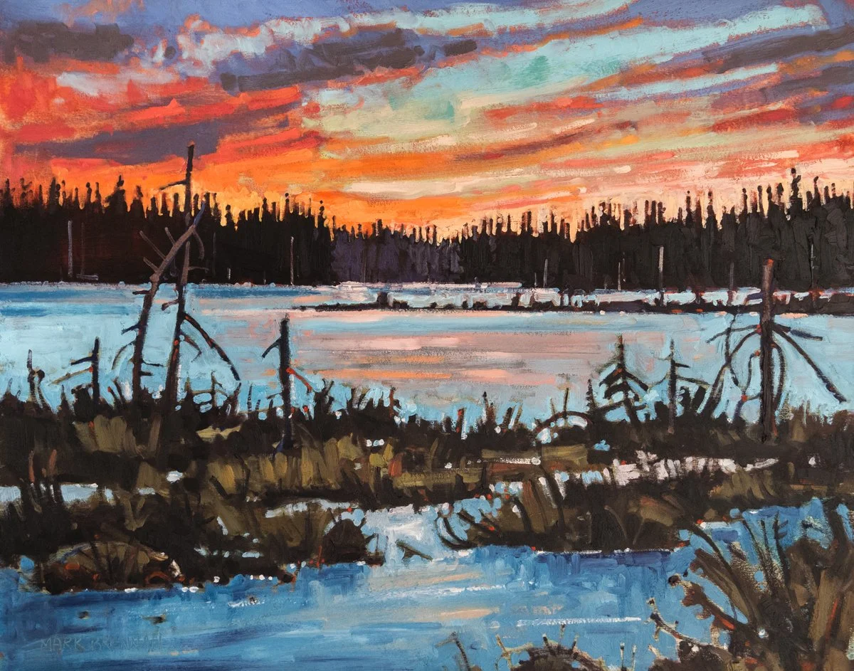 Piper Lake Sunrise II Oil on birch 16x20 inches 17 (1 of 1).JPG