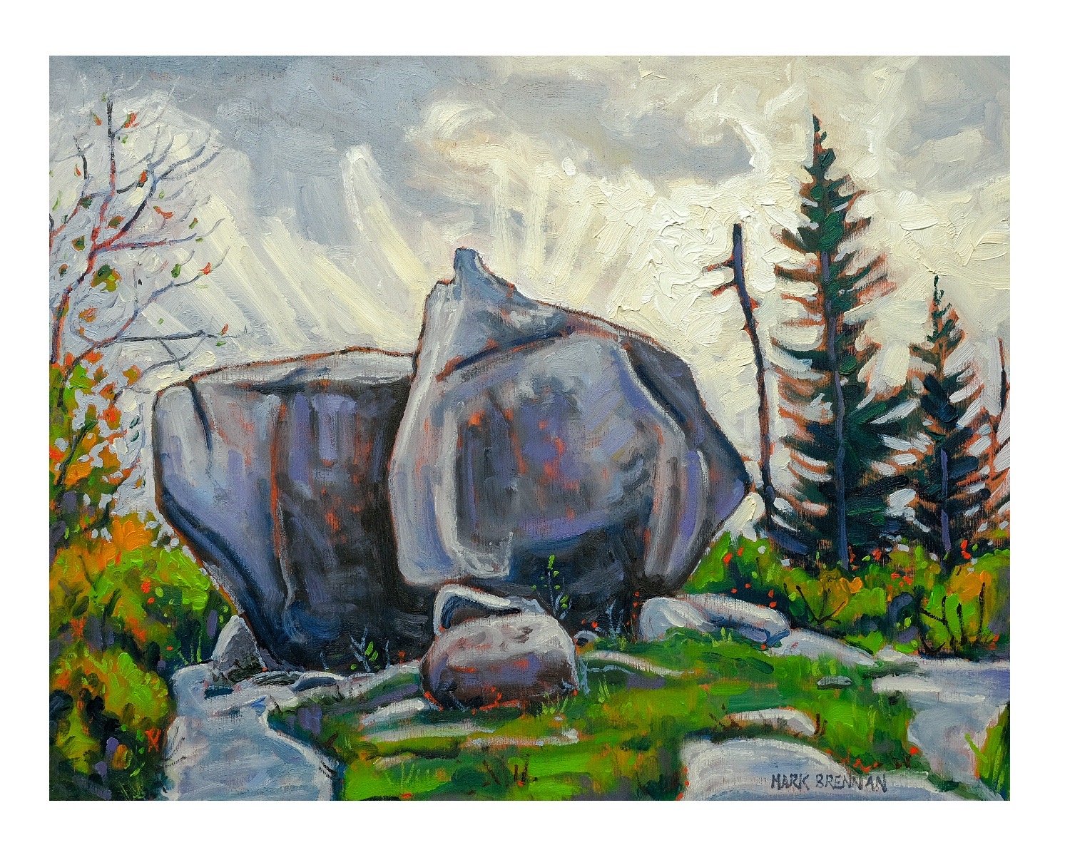 Erratics Five Bridge Wilderness 11x14 oil on panel $700 .JPG