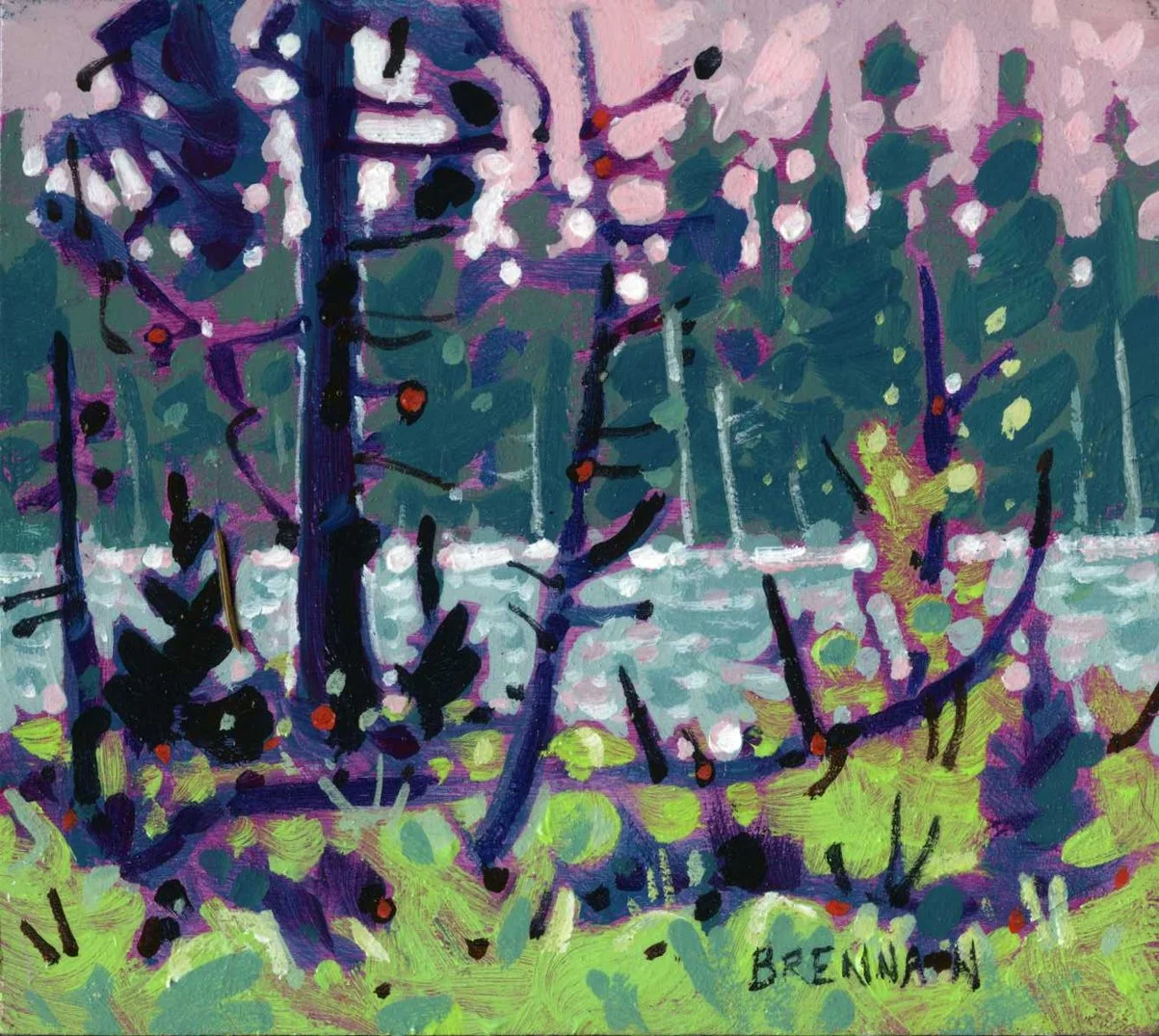 Spring Glow, Acrylic 4x4.5 Mark Brennan May 11th 2025 1 of 10 (1).jpg