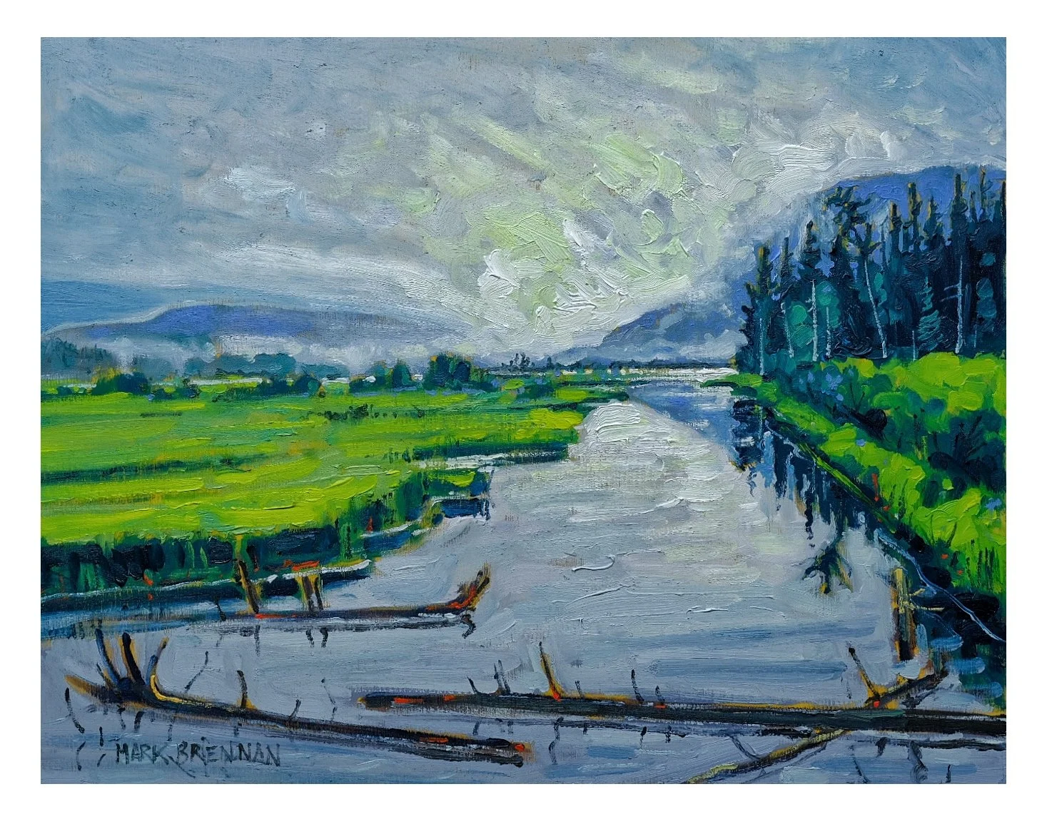 After Rain Margaree River 11x14 inches oil on panel $700.jpg