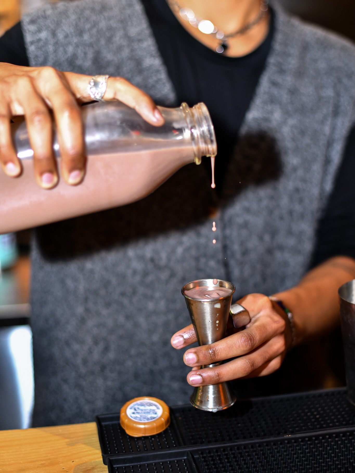 NEW Pistachio Iced "Hot" Chocolate! 🙌 Send this to someone who needs to try it!&nbsp;

🍫🍸 Made with Velo Vodka, Fabrizia Pistachio Liqueur and Crescent Ridge Chocolate Milk

#boozyhotchocolate #winterdrinks #cocktailsofinstagram #craftco