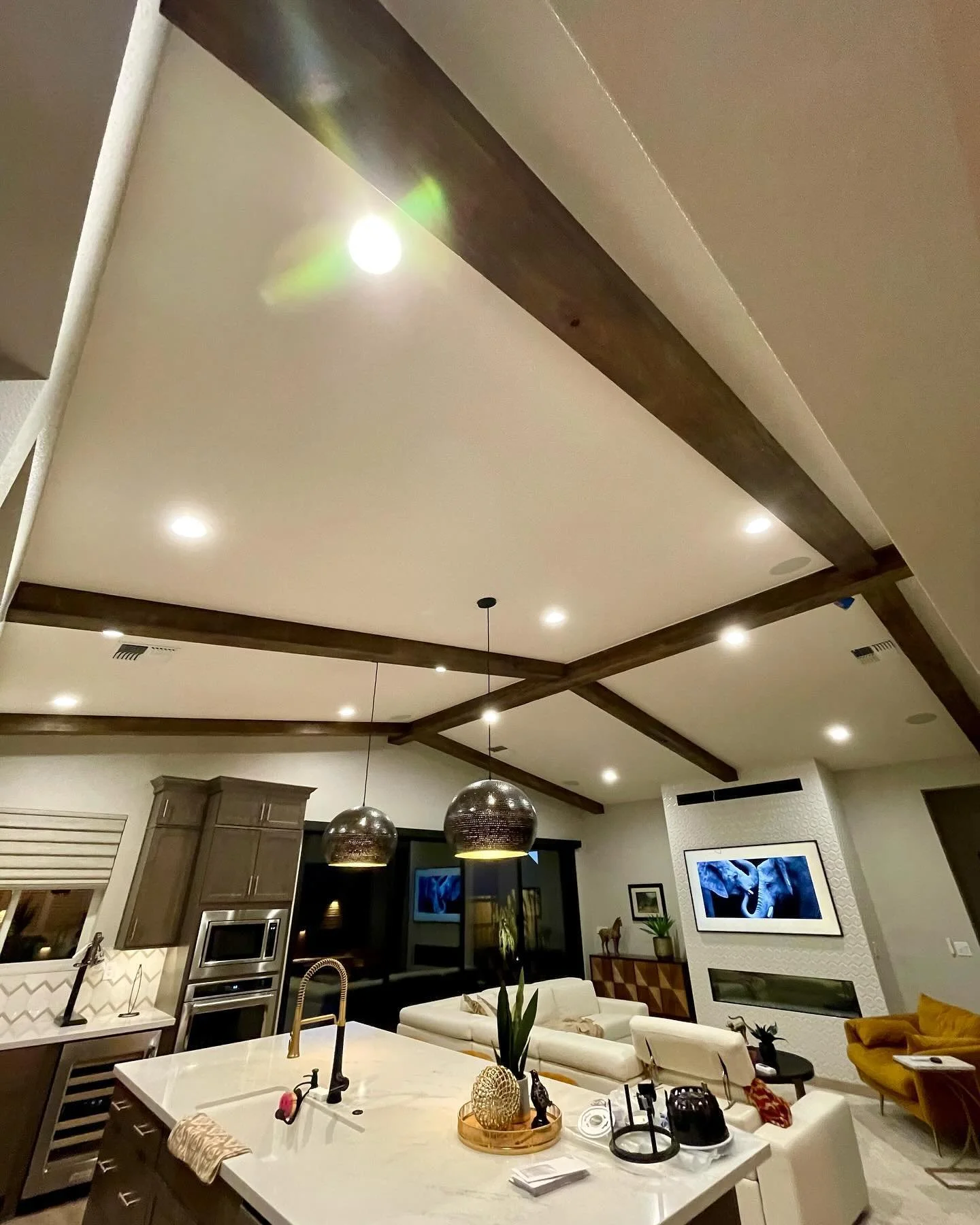 Cathedral faux beams🙌🏾
