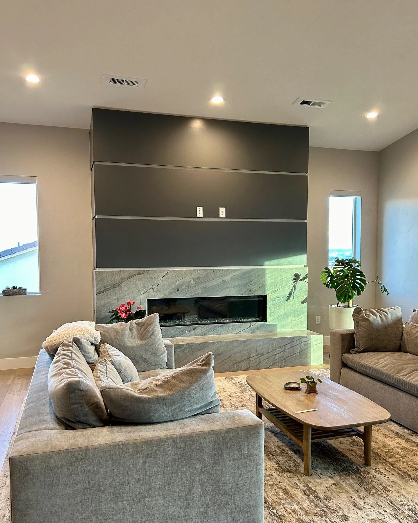 3 panel accent wall ✨