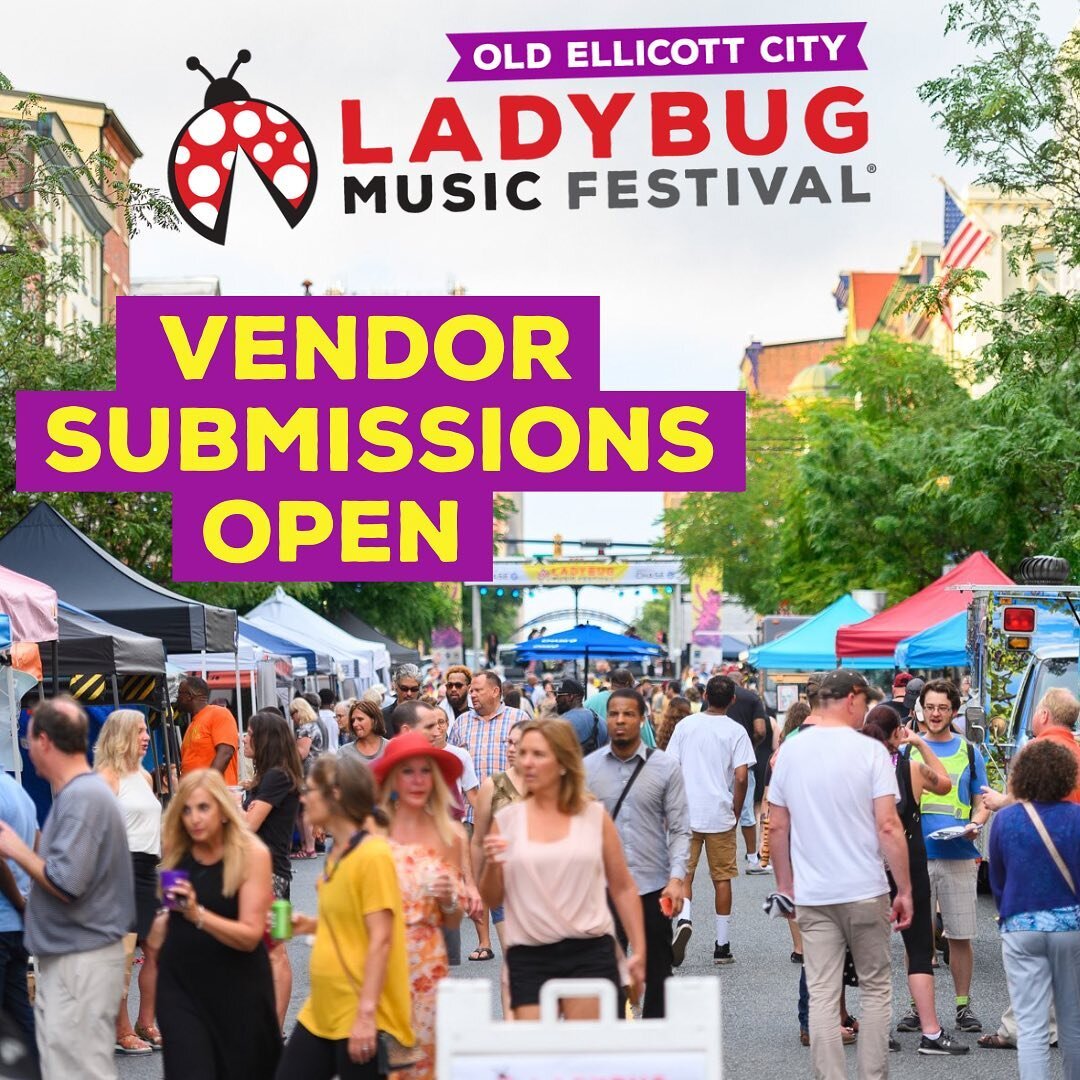 Applications for food and artisan vendors for The Old Ellicott City Ladybug Music Festival 2024 are officially open! 🐞🎶Maryland, get ready for the first-ever Ladybug Music Festival in your state! ⭐️Join us as vendors and enjoy a day of music and fu