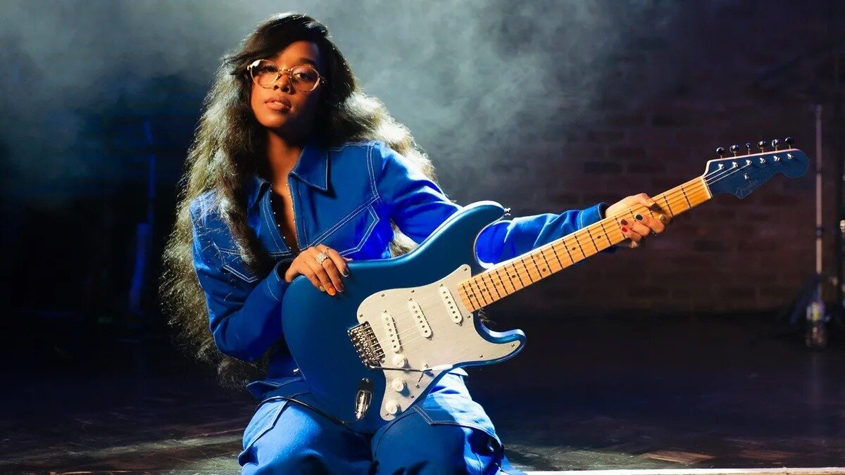 You may have caught a glimpse of her appearance during last week&rsquo;s Super Bowl Half-time show but did you know that H.E.R is the first black female artist to launch a Fender Signature Guitar back in 2020 and a limited edition Blue Marlin Edition