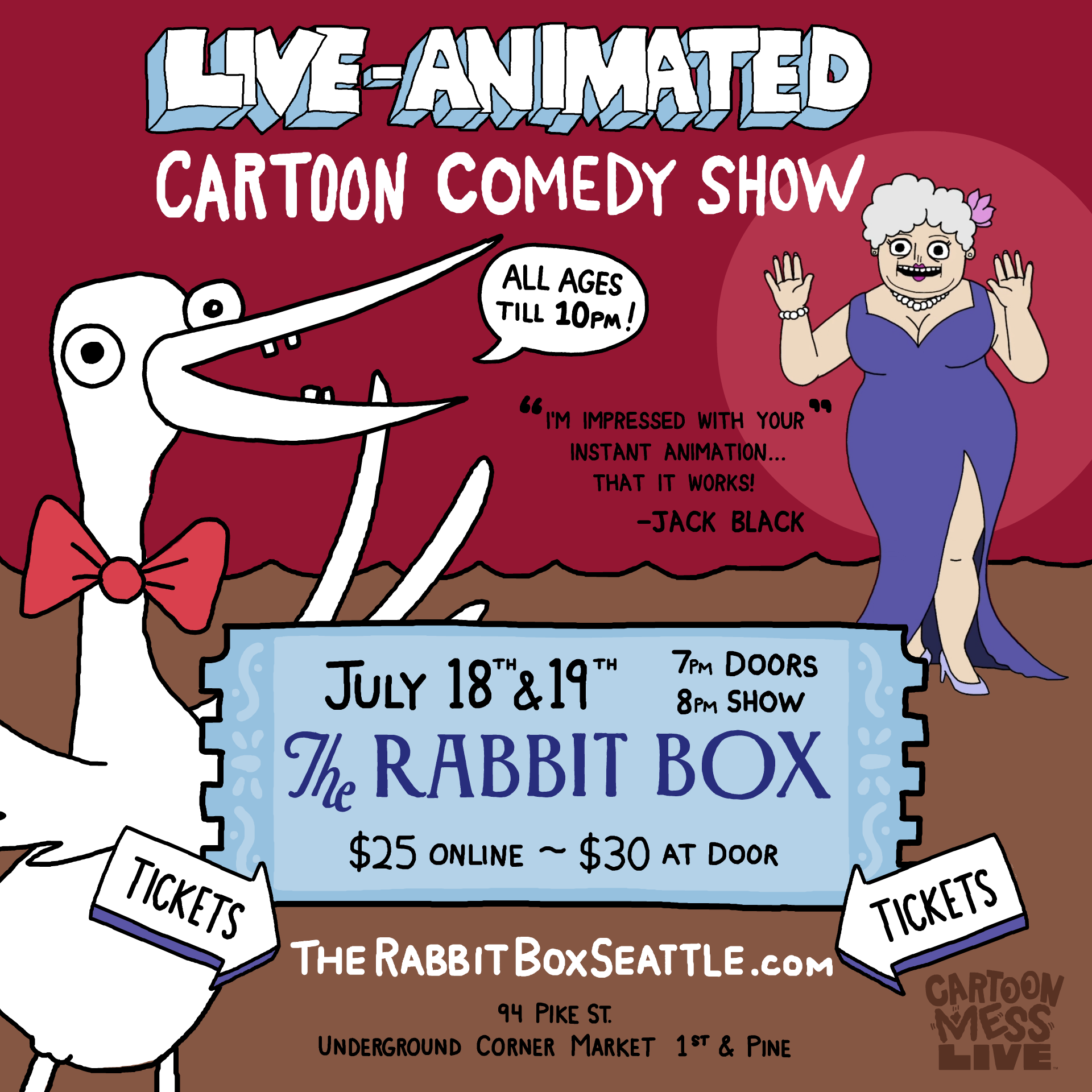 Cartoon Mess Live! Night 2!