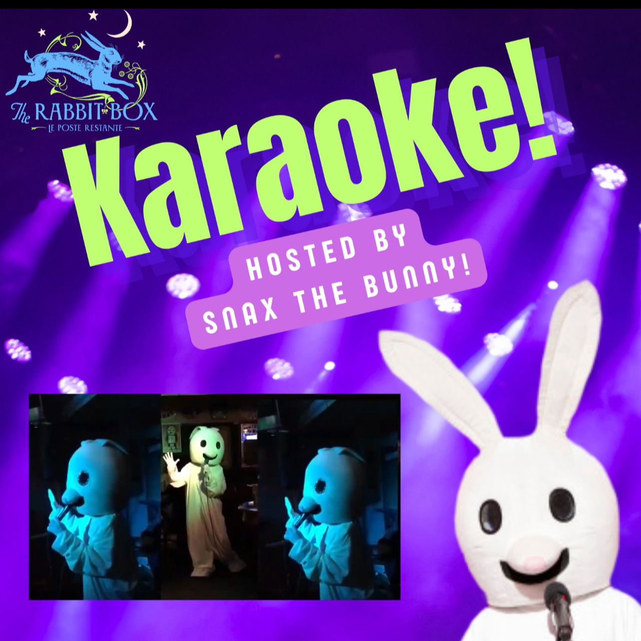 Karaoke hosted by Snax the Bunny!!!