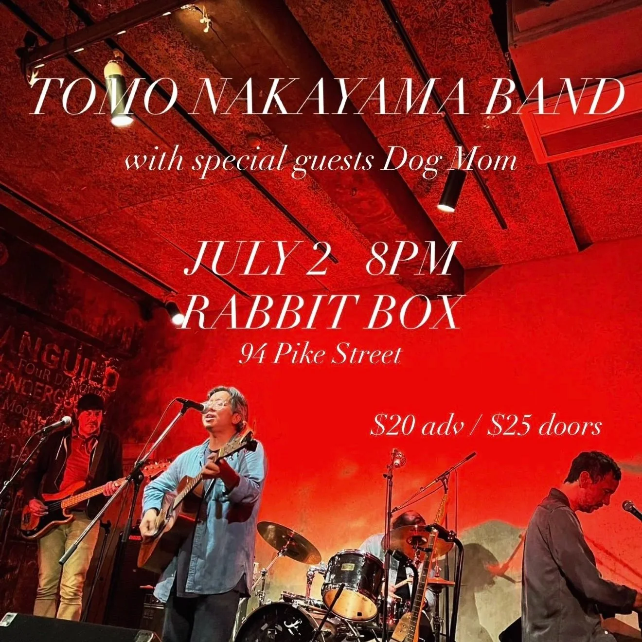 Tomo Nakayama Band with special guest, Dog Mom
