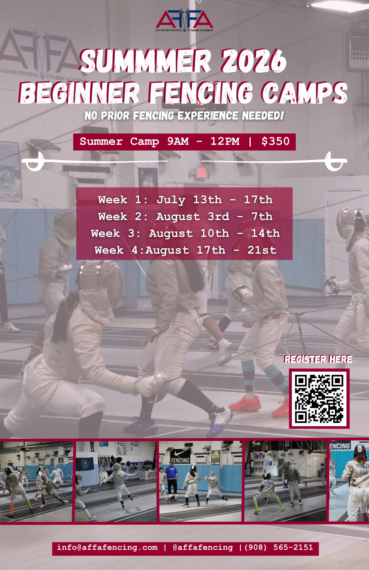 Stay sharp this summer with one of our Fencing Camps!