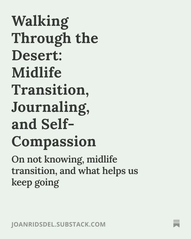 Not knowing is familiar territory for me, and for many of the women I walk alongside. Change and transition were front and center this week with my clients - I saw myself in each one at some point in my life - and you may too. 

We're brave even when