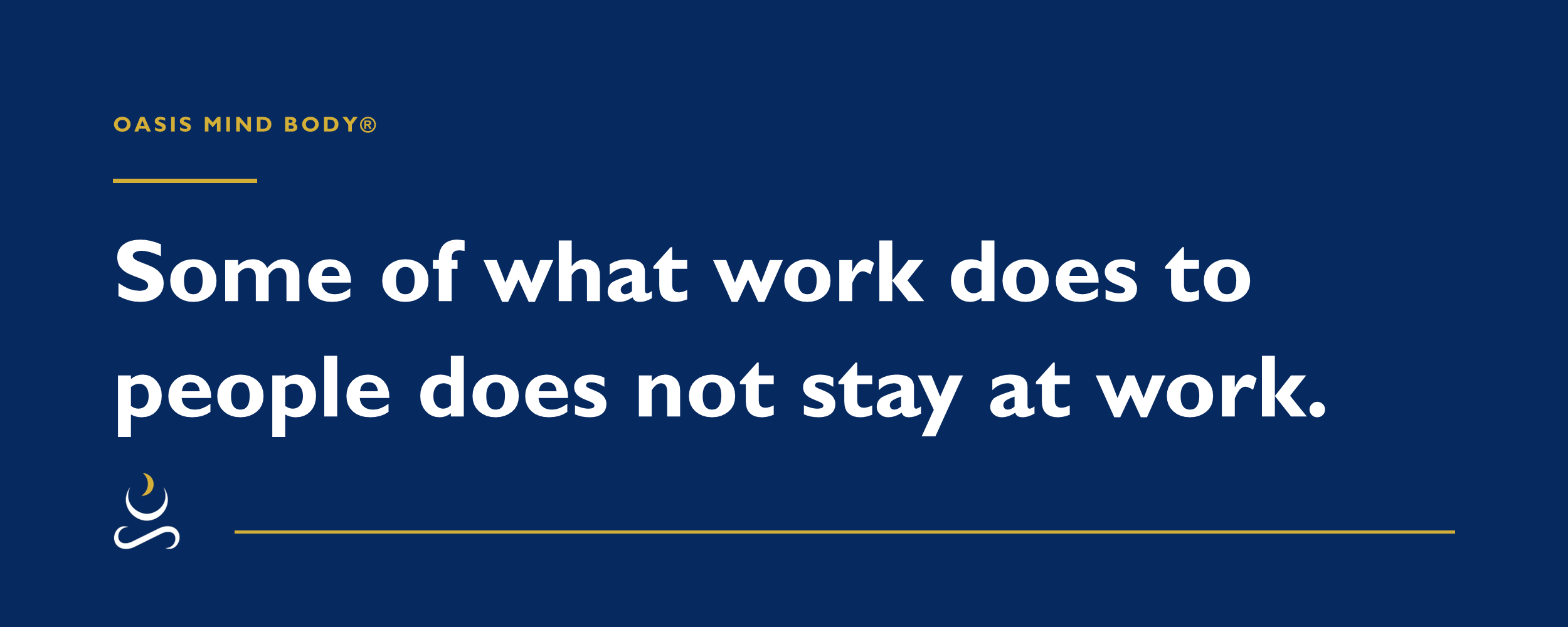 Safe work is about life. So is the harm.