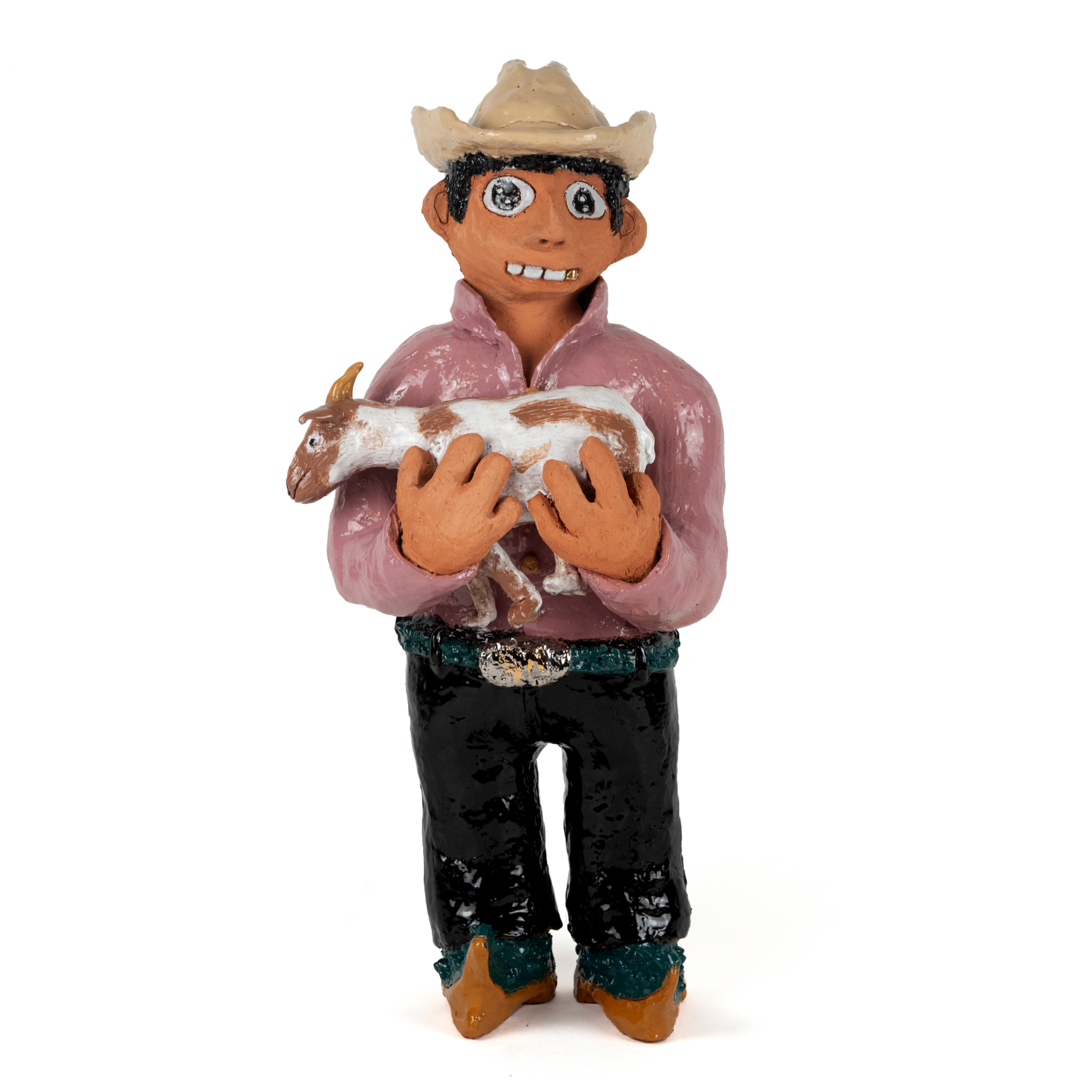 El Señor de las Cabras en La Sierra de Veracruz (2025) Cooked Mud with Glaze & Luster