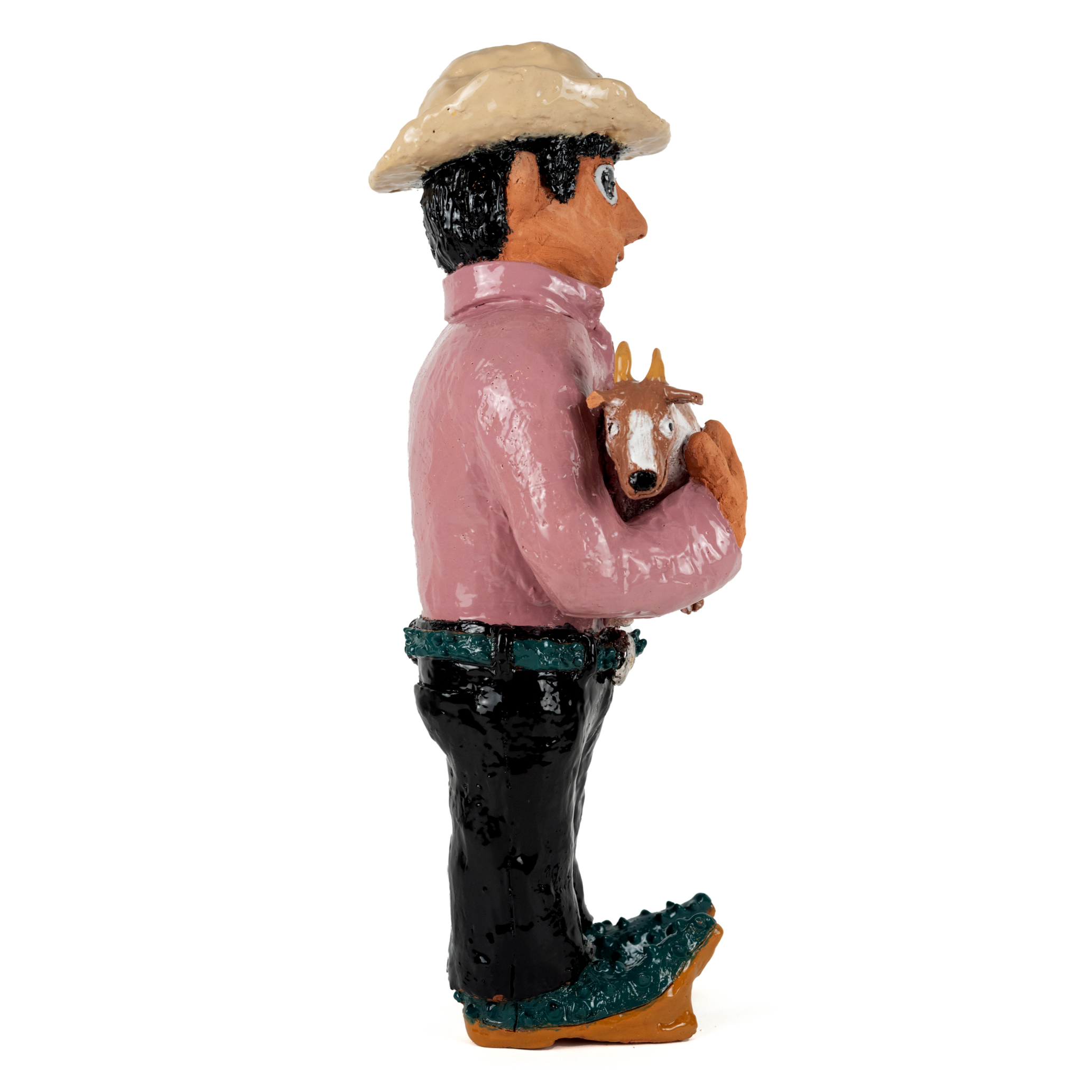 El Señor de las Cabras en La Sierra de Veracruz (2025) Cooked Mud with Glaze & Luster