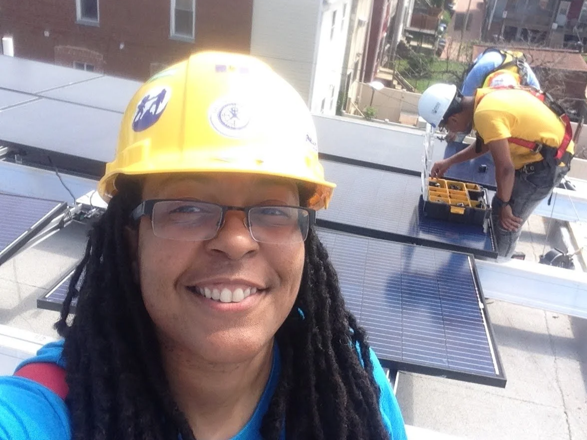 Erika Symmonds on a Roof