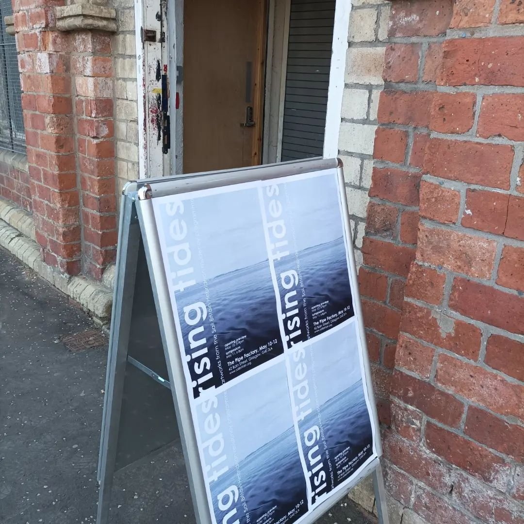 Wonderful selection of work on display at the opening of the Rising Tides Exhibition from the 2023 participants of the @sailbritain residency programme, on until the 12th May at the Pipe Factory in Glasgow. 
Can't believe it's been five years since I