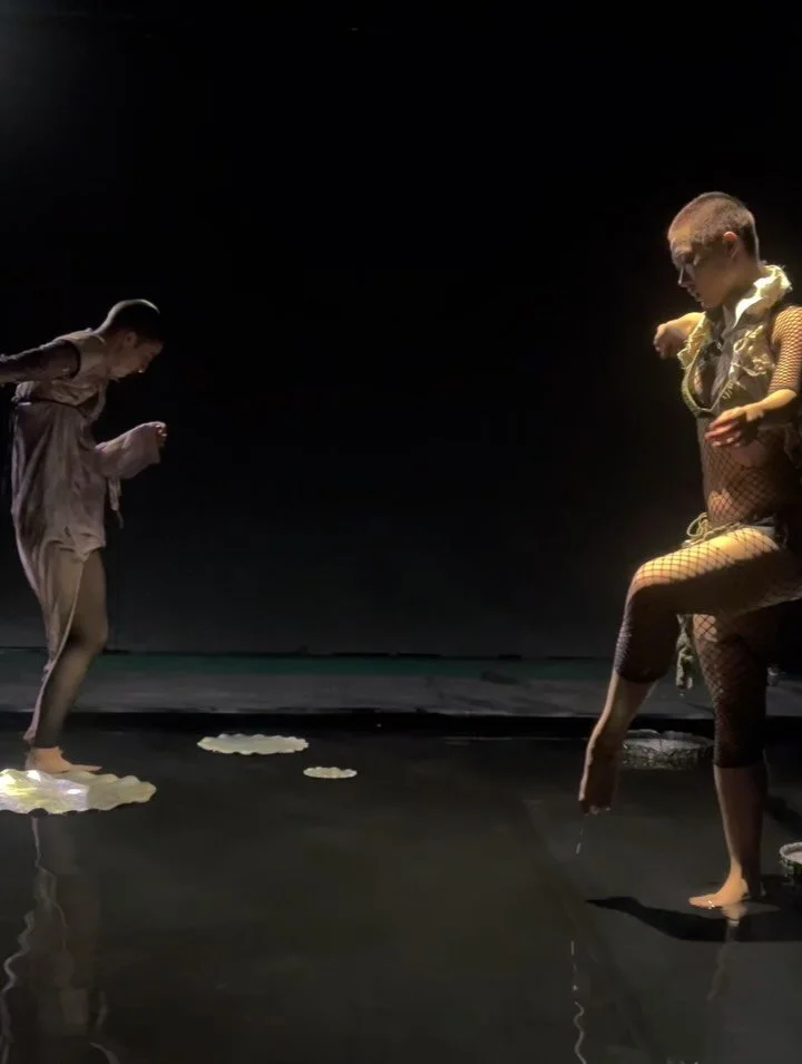 The past months have been a journey of moving through studios and theatres, testing and failing, listening and discovering, letting the work slowly reveal itself. Children of Zeus is an intuitive and embodied exploration toward a more fluid future, r