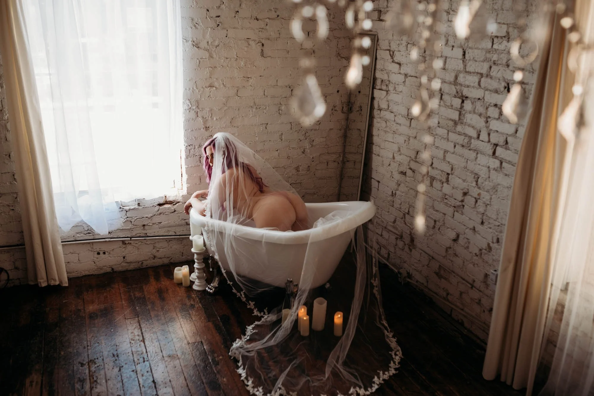 Boudoir photography session at the Blushed Boudoir studio in Salt Lake City, Utah