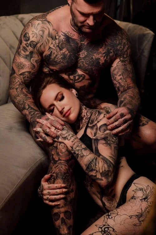 Intimate couples boudoir session at Utah's largest private boudoir studio