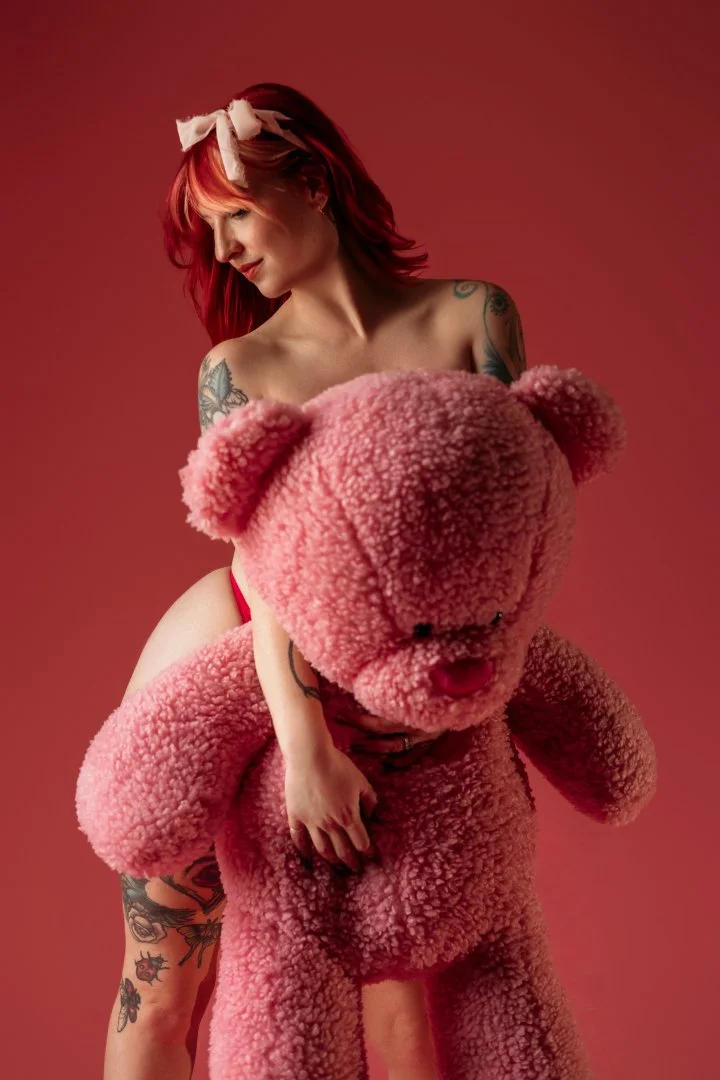 Anti-Valentine's black room boudoir set in Salt Lake City