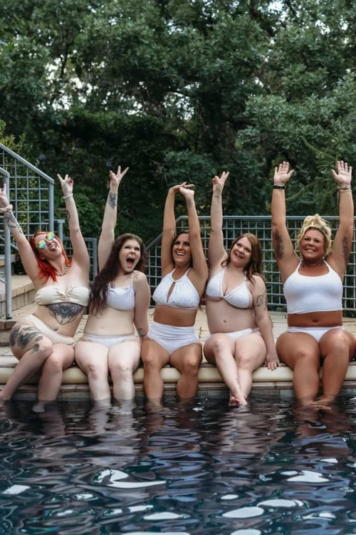 Guests at a Blushed Boudoir women's self-love retreat