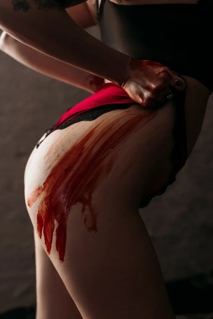 Halloween costume boudoir at Blushed Boudoir Utah