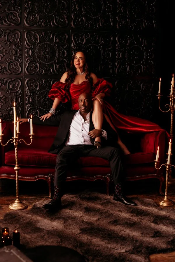 Couples boudoir session for Valentine's Day at Blushed Boudoir, a private studio in Salt Lake City, Utah