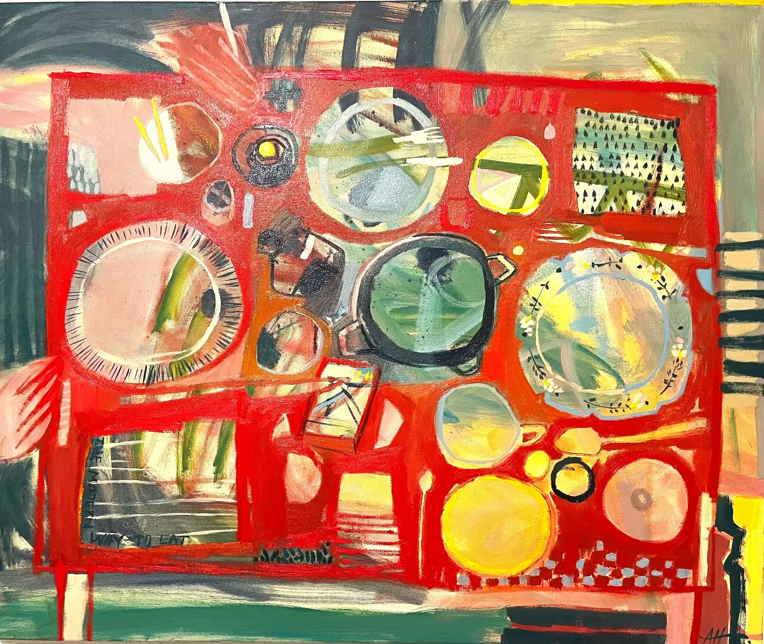 After Dinner - oil on canvas 75 x 90 cm available from my studio