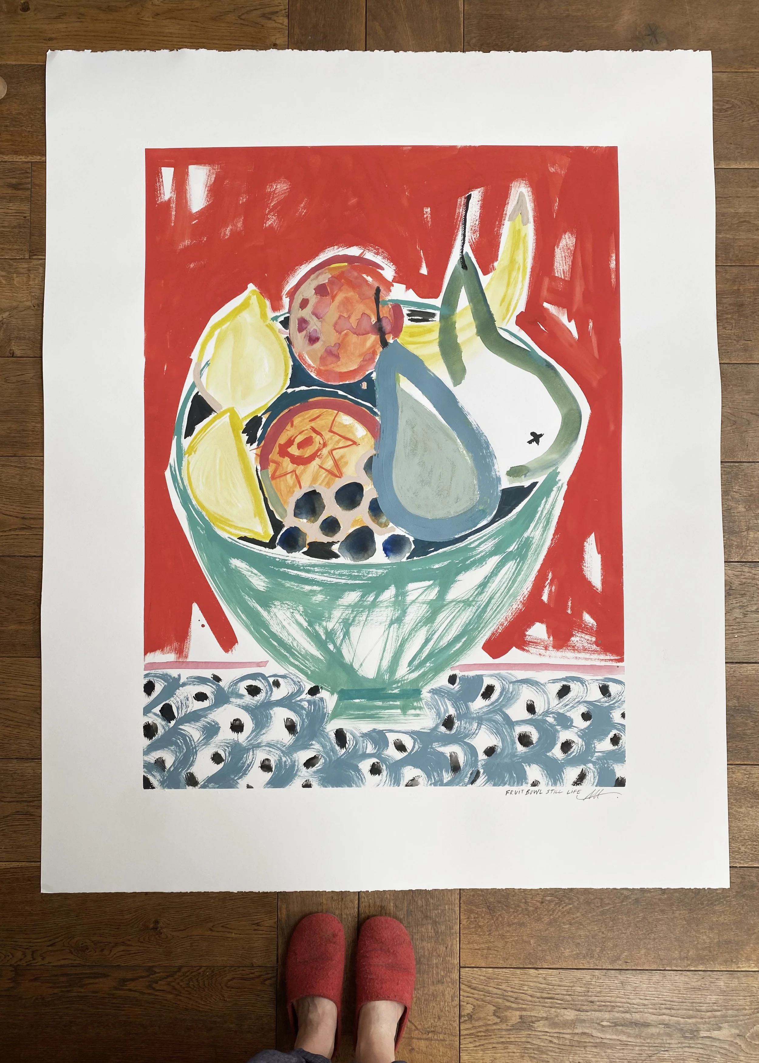 Gouache on giant watercolour paper - available from my studio