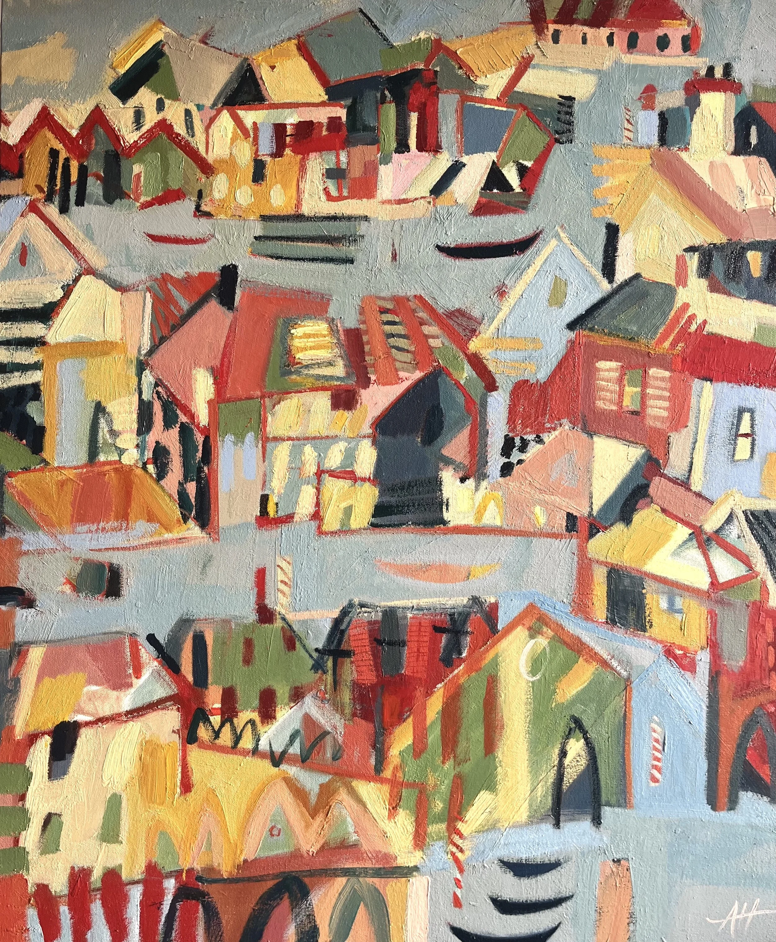 Venice II - oil on canvas 80 x 95 cm inc frame available at Cricket Fine Art London