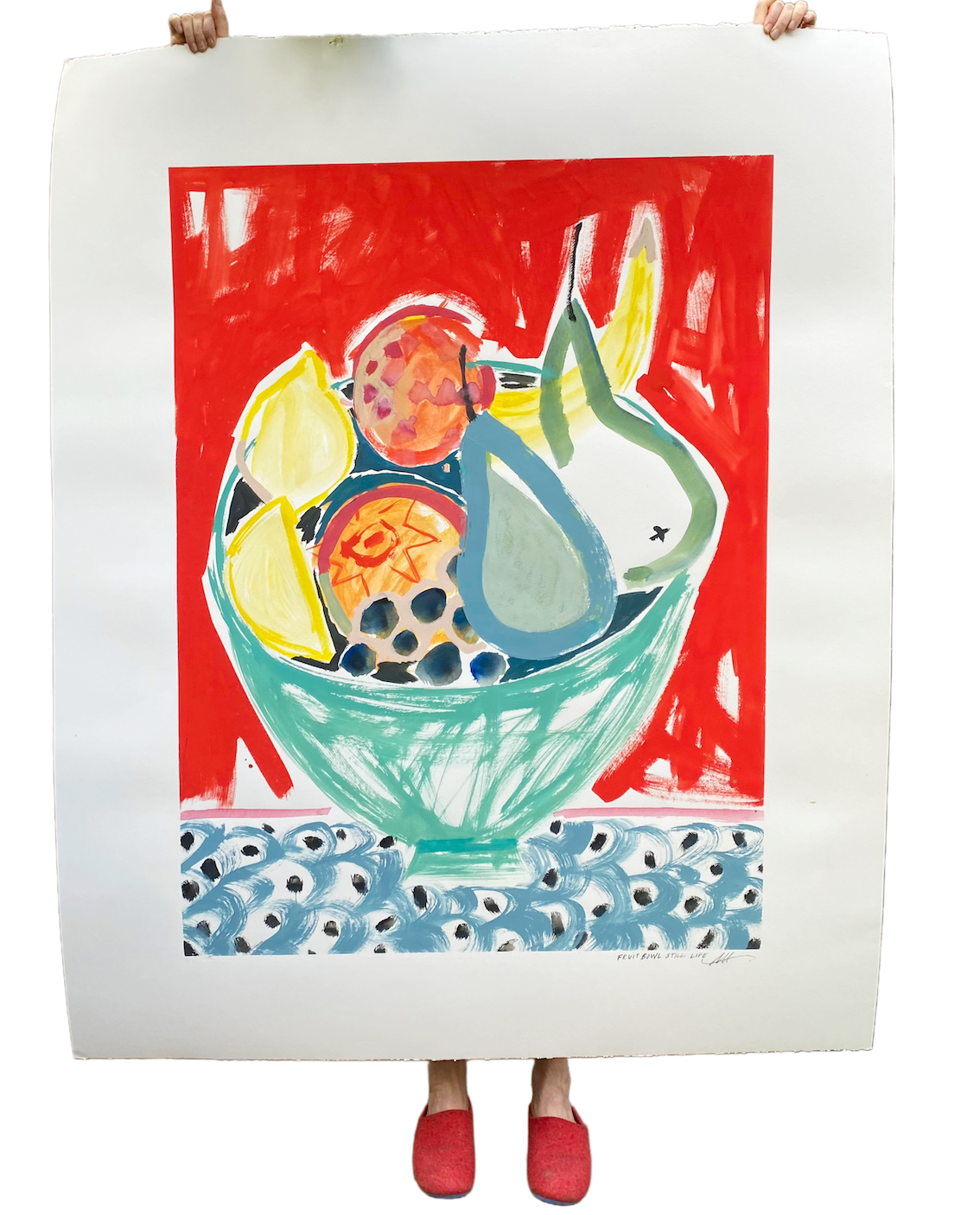 Gouache on 122 x 152 cms watercolour paper - available from my studio (sold unframed)