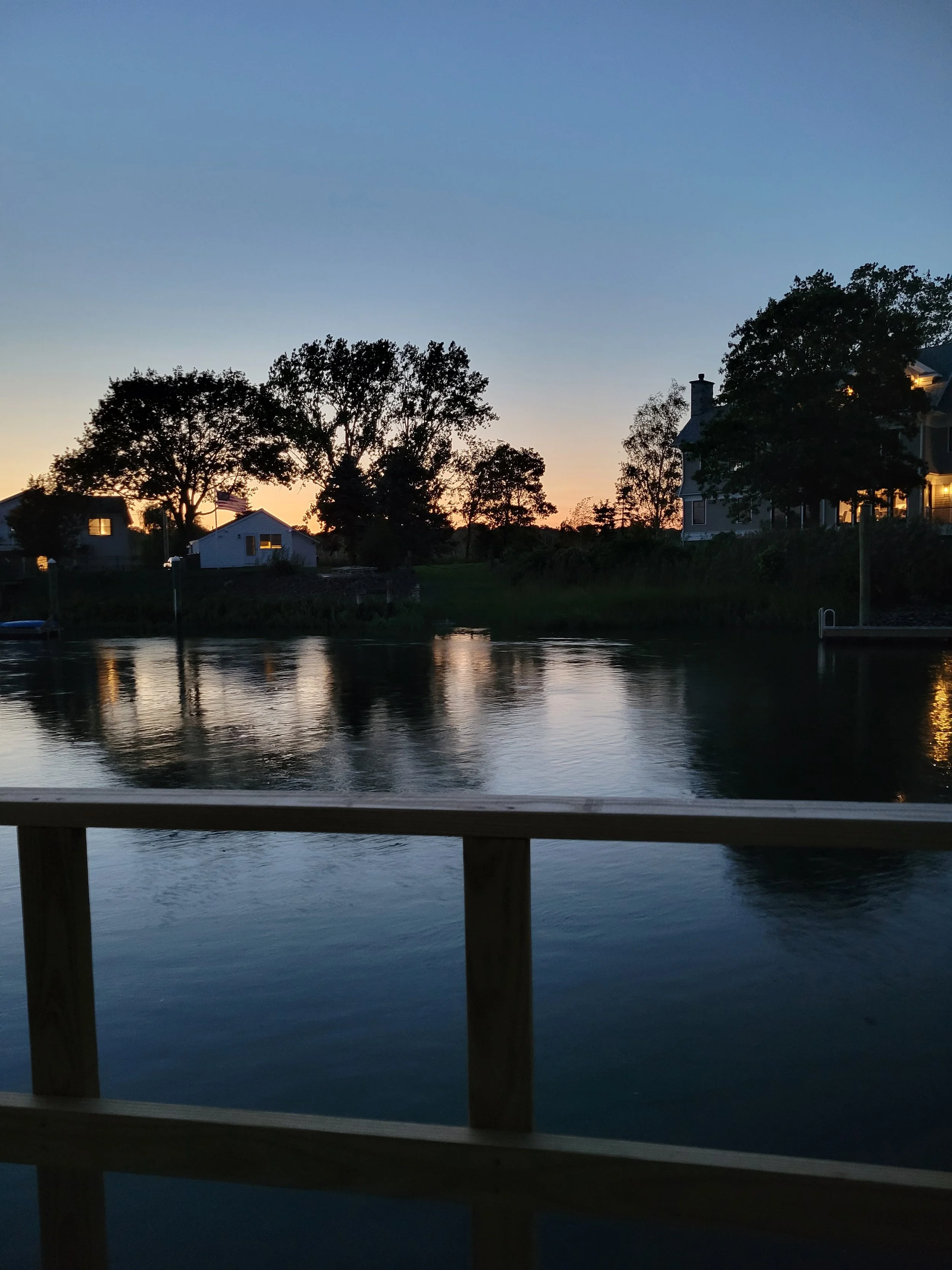 Sunset on the deck