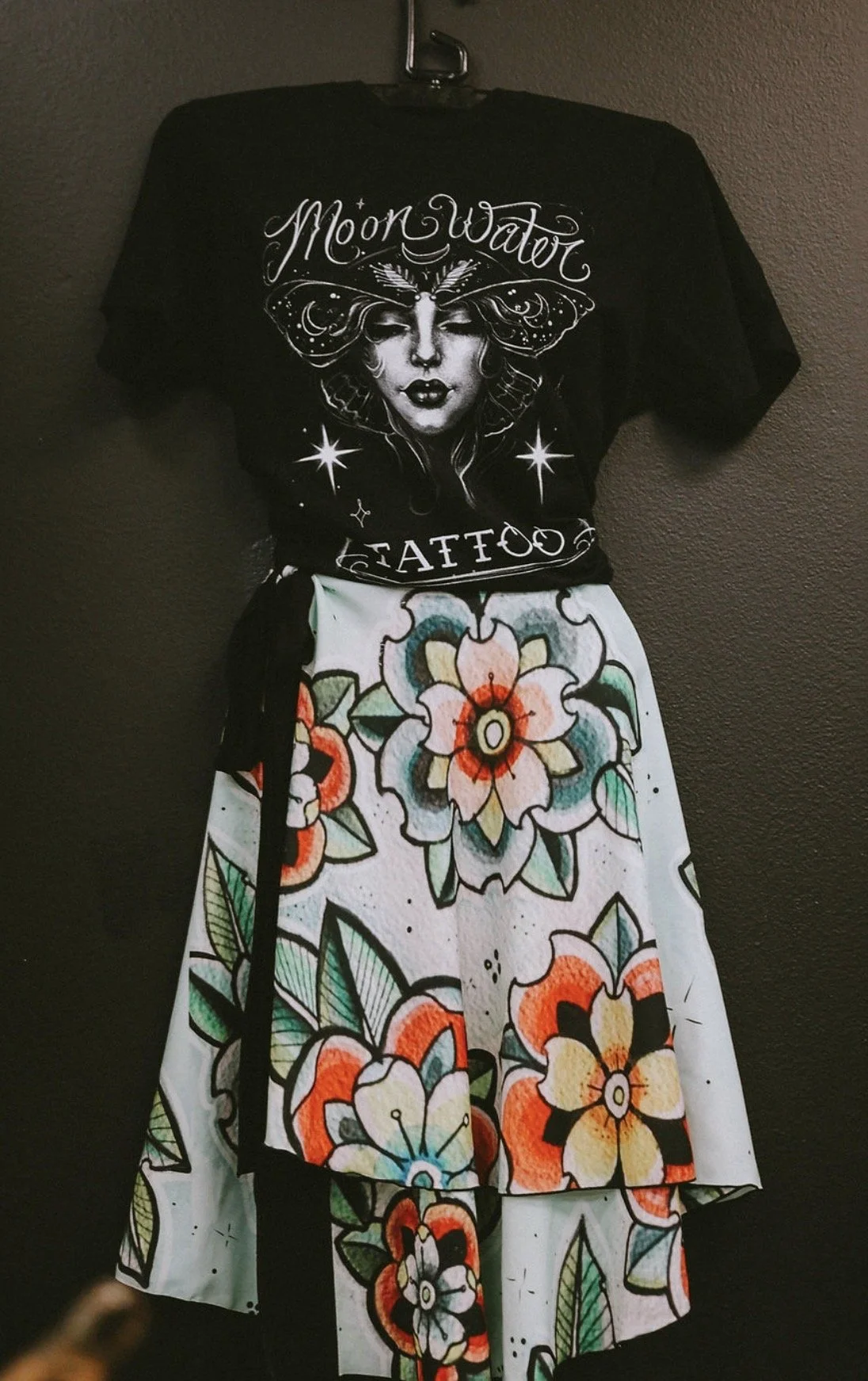 T-shirt and Wrap Skirt