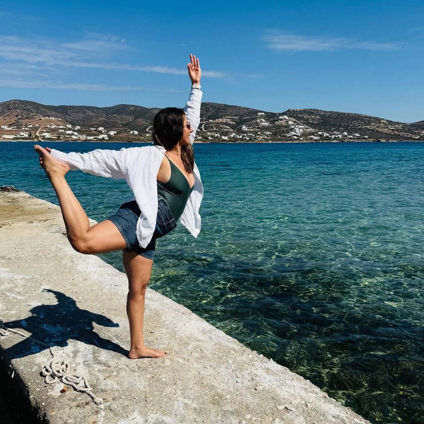 Greetings from beautiful Greece 🇬🇷✨ Our retreat is off to such a wonderful start with old friends and new friends coming together, surrounded by the beauty of this land. The history, the sea, the landscapes, it&rsquo;s all incredible. I feel so gra