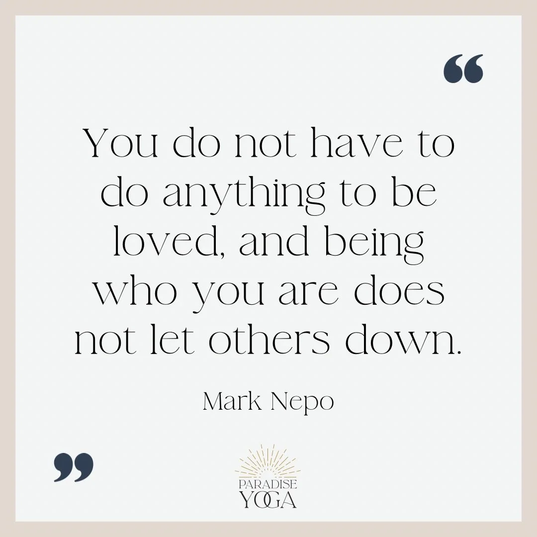 So many of us carry the belief that love must be earned&hellip;through doing, striving, or becoming something more. This quote offers a gentler truth. That love isn&rsquo;t transactional. That rest, honesty, and boundaries aren&rsquo;t failures.

The