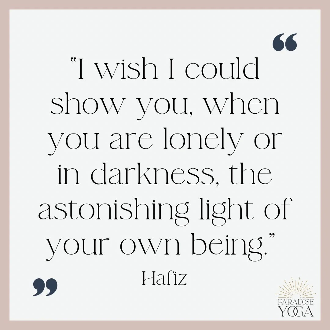 This quote lives at the heart of why I am in yoga therapy school.

People ask me often, what is yoga therapy? And there are clinical answers to that question. But at its essence, it is this.

It is the belief that somewhere beneath the pain, the anxi