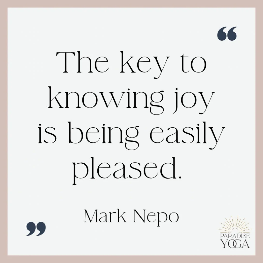 I try to remember this quote when things aren&rsquo;t going my way. It beautifully connects to the idea of Santosha, the yogic practice of contentment.

Somewhere along the way our culture started treating pickiness like a status symbol. My food has 