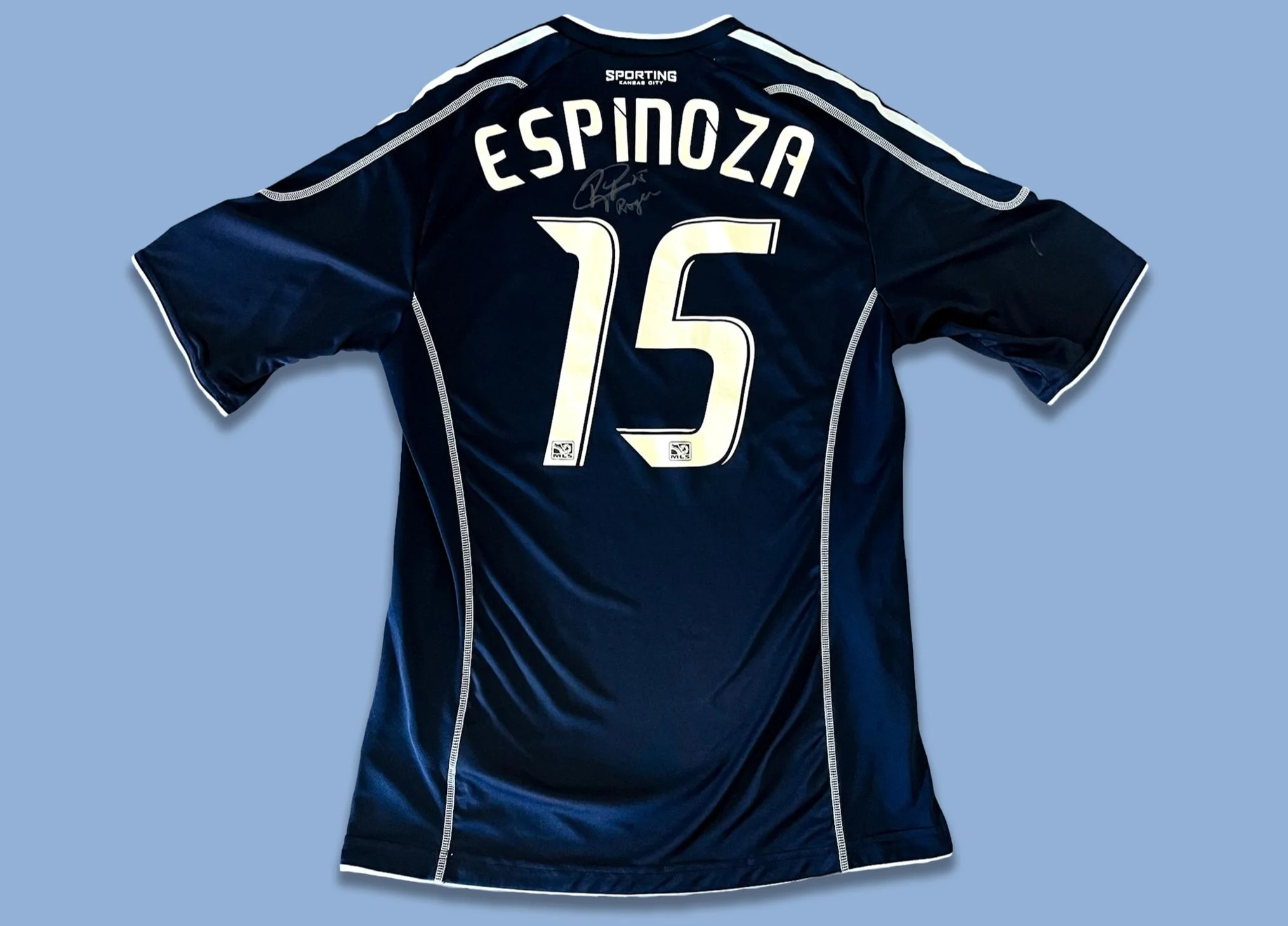 Roger Espinoza 2012 Sporting Kansas City Secondary Match Worn Shirt