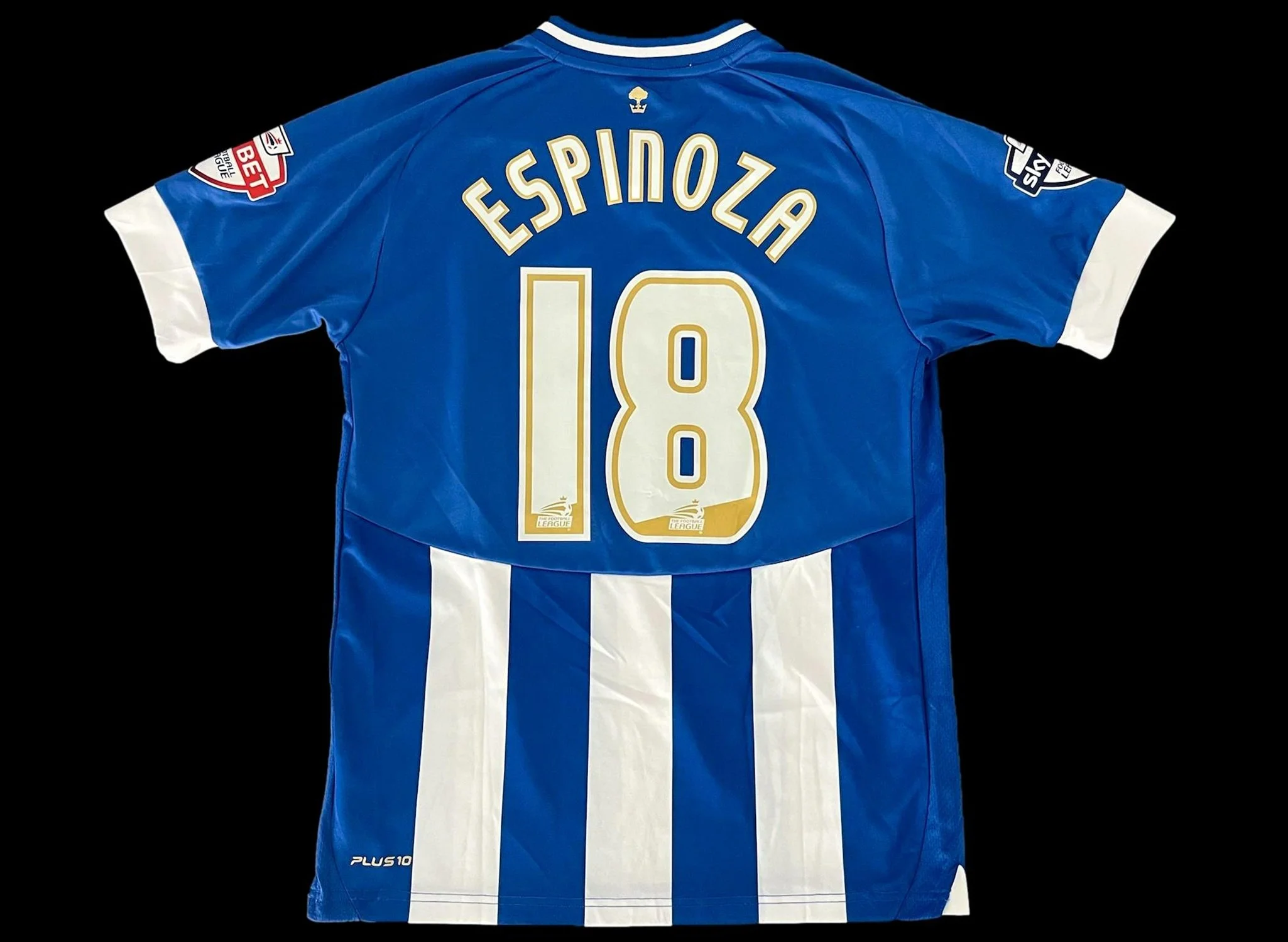 Roger Espinoza 2013-2014 Wigan Athletic Primary Match Worn Shirt
