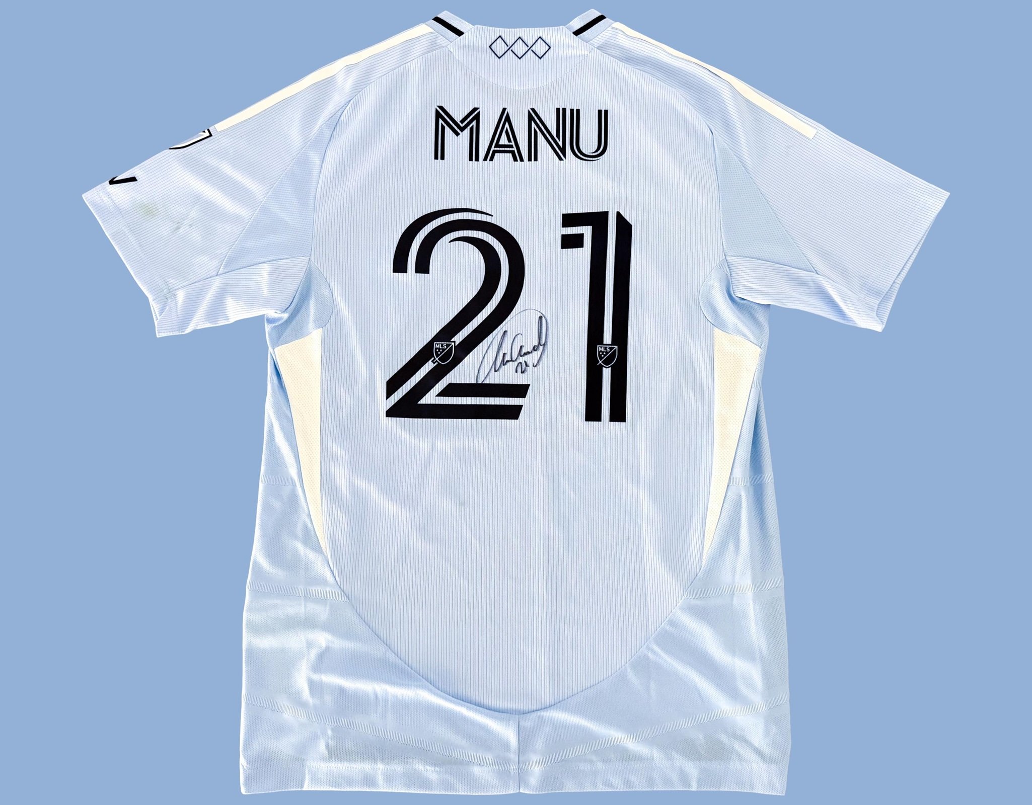 Manu García 2025 Sporting Kansas City Primary Match Worn Shirt