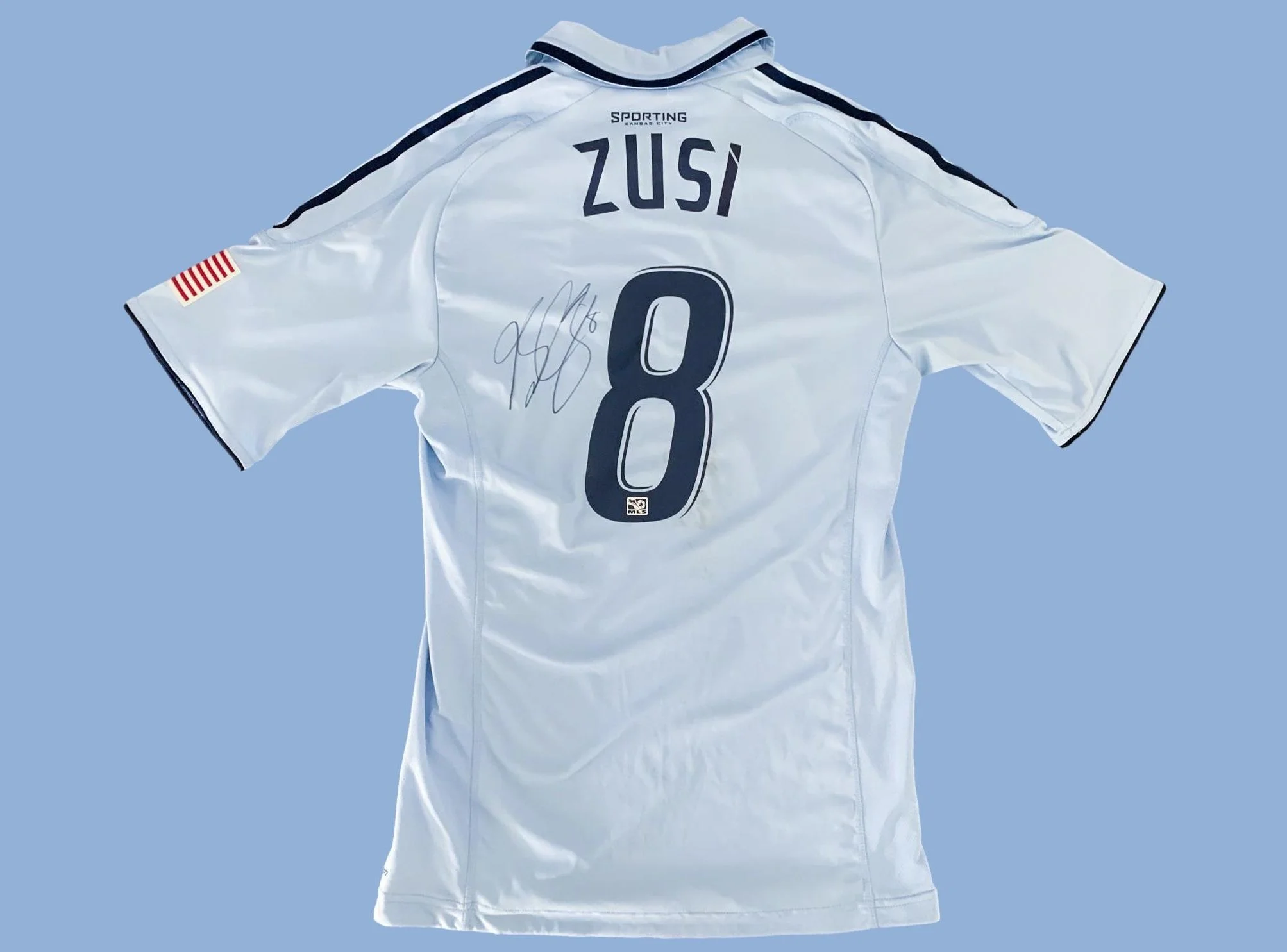 Graham Zusi 2012 Sporting Kansas City Primary Match Worn Shirt