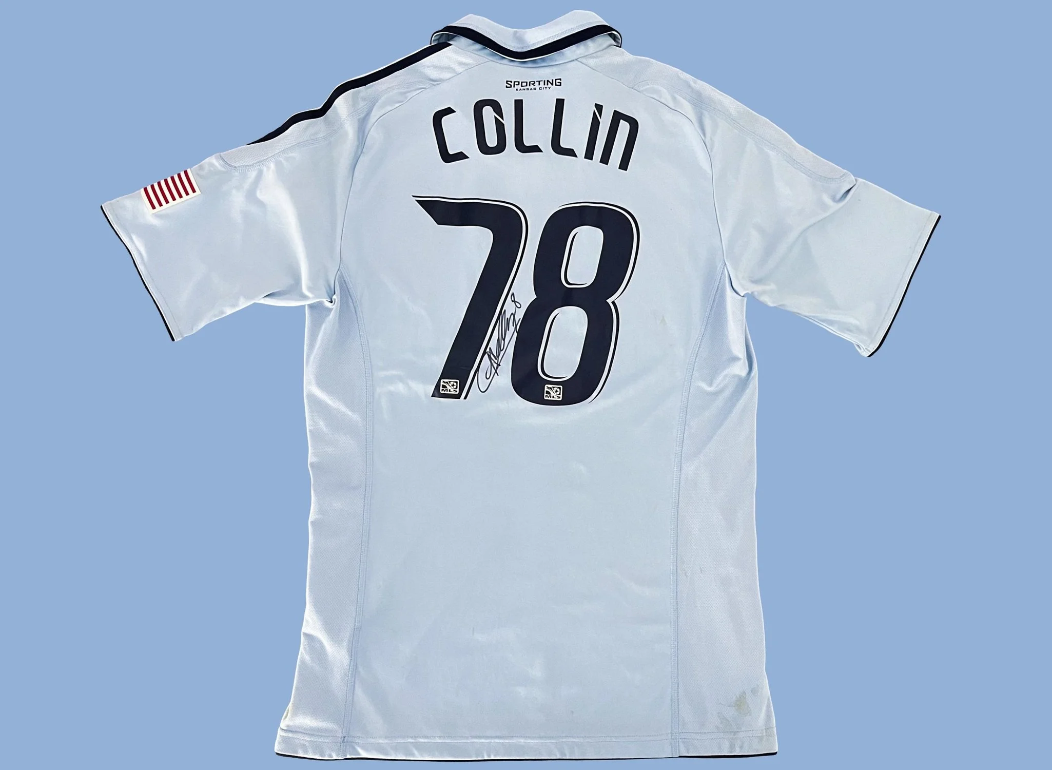 Aurélien Collin 2012 Sporting Kansas City Primary Match Worn Shirt