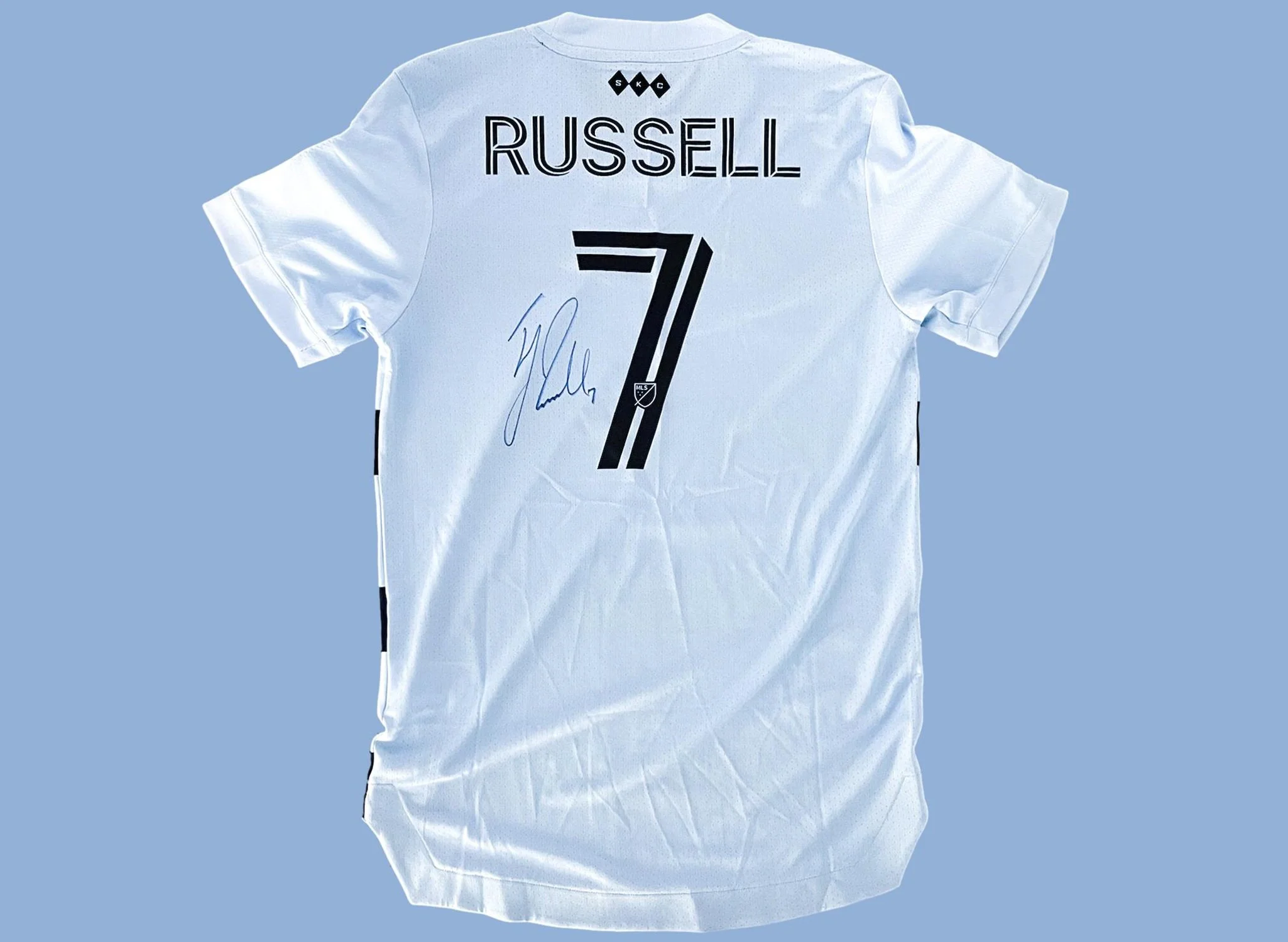 Johnny Russell 2022 Sporting Kansas City Primary Match Worn Shirt