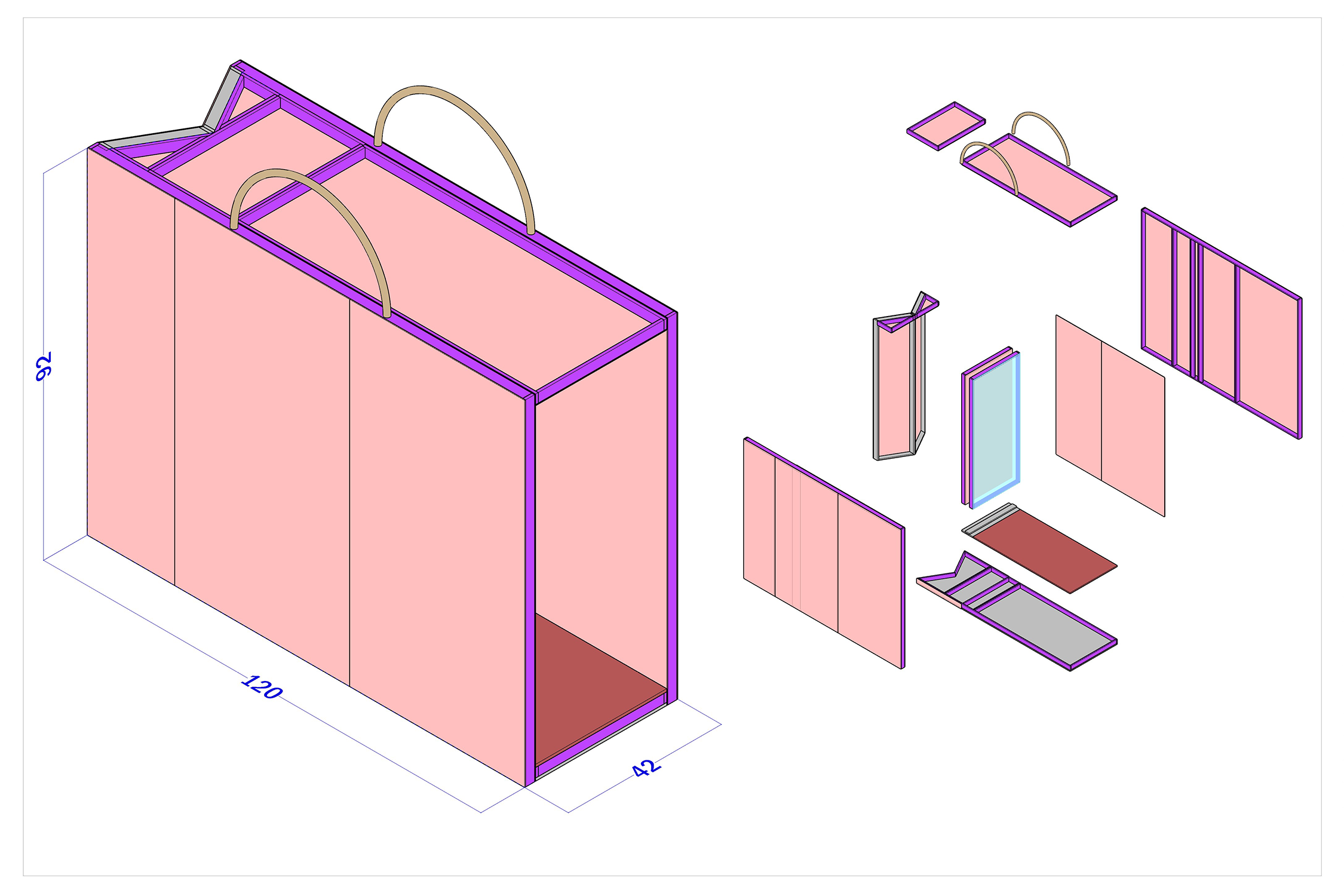 Oversaw design and drafting of experiential build for Uber Eats x Aldi campaign.
