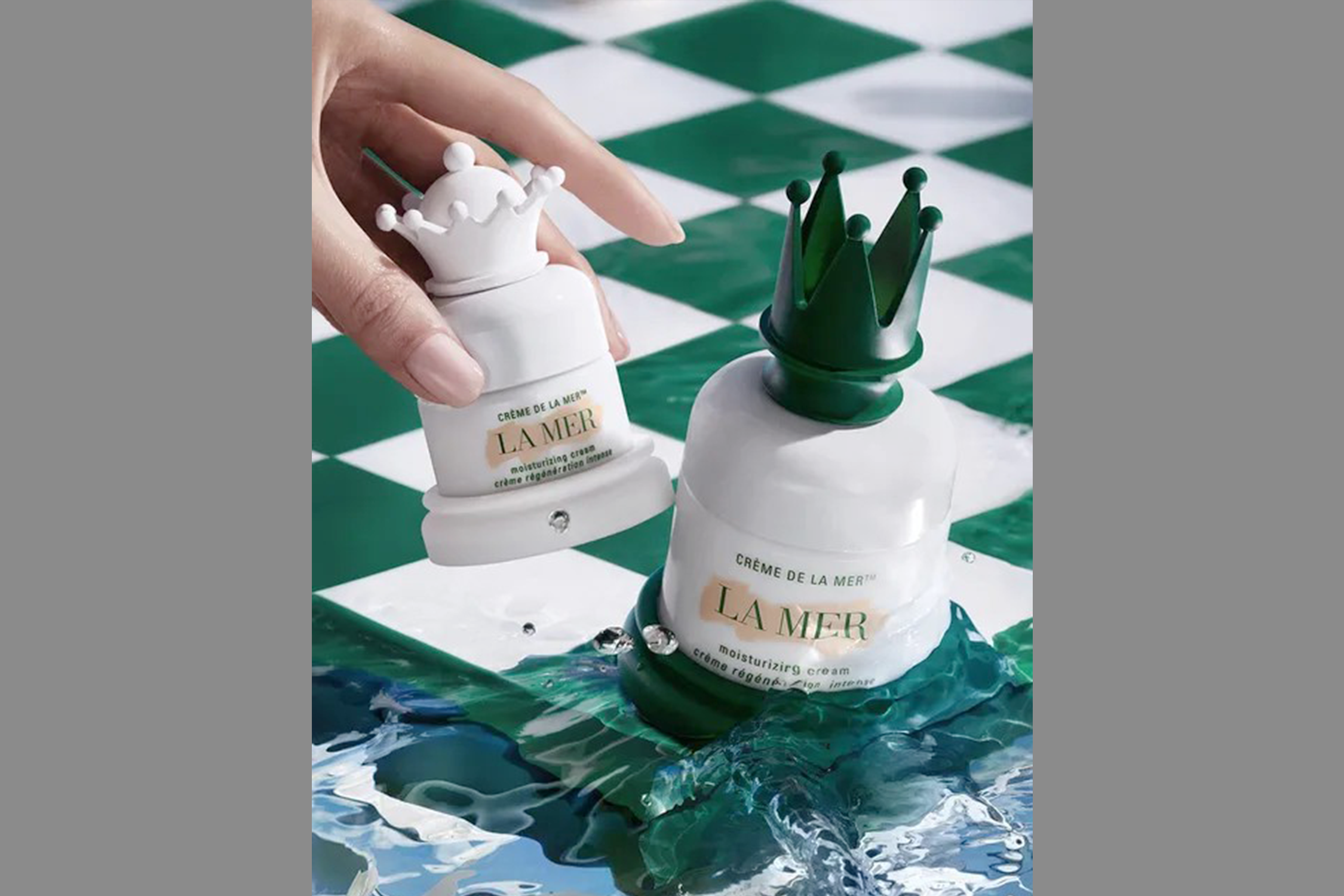 Designed and 3D modeled chess pieces for Little Luxuries campaign.