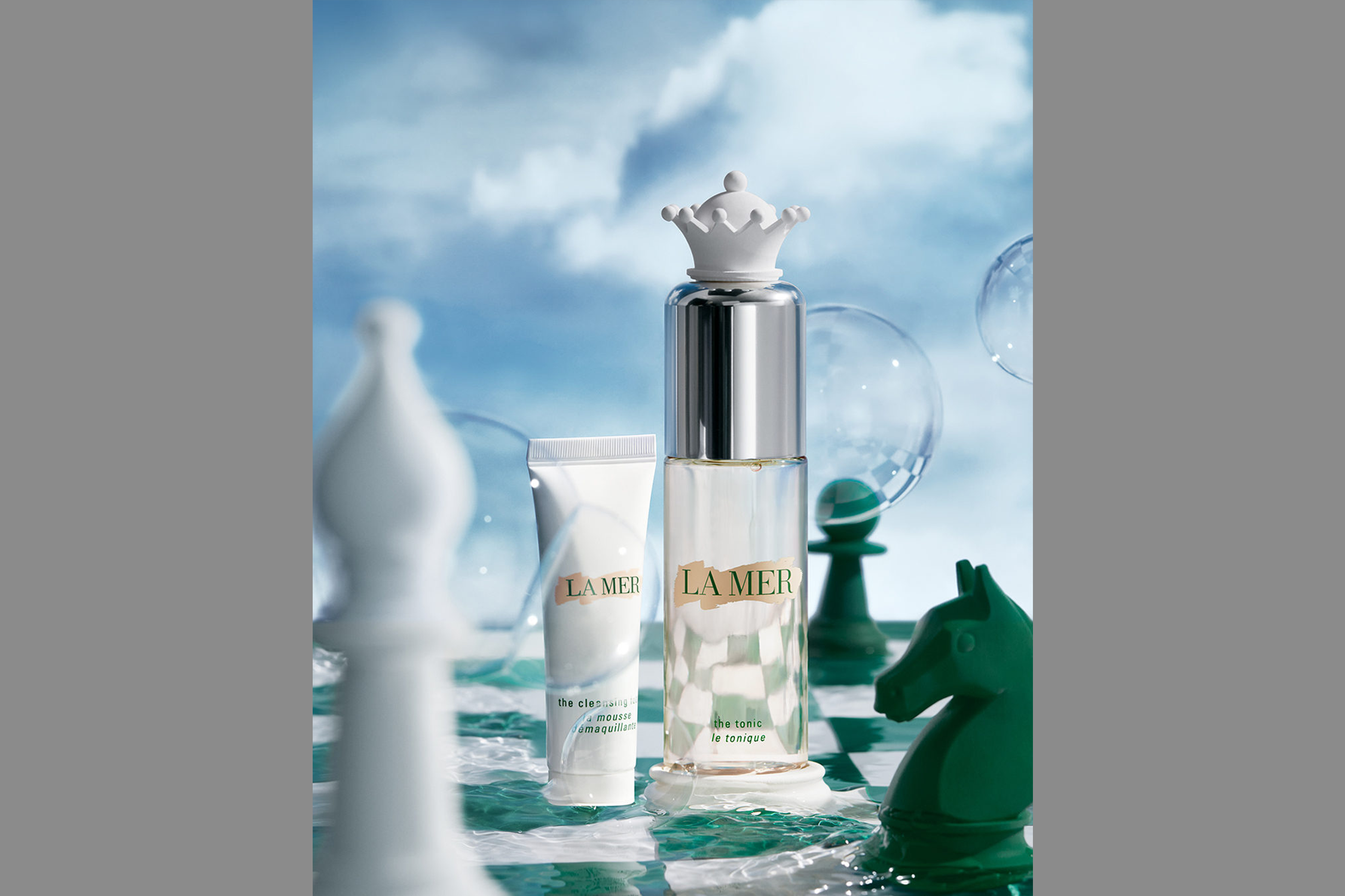 Designed and 3D modeled chess pieces for Little Luxuries campaign.