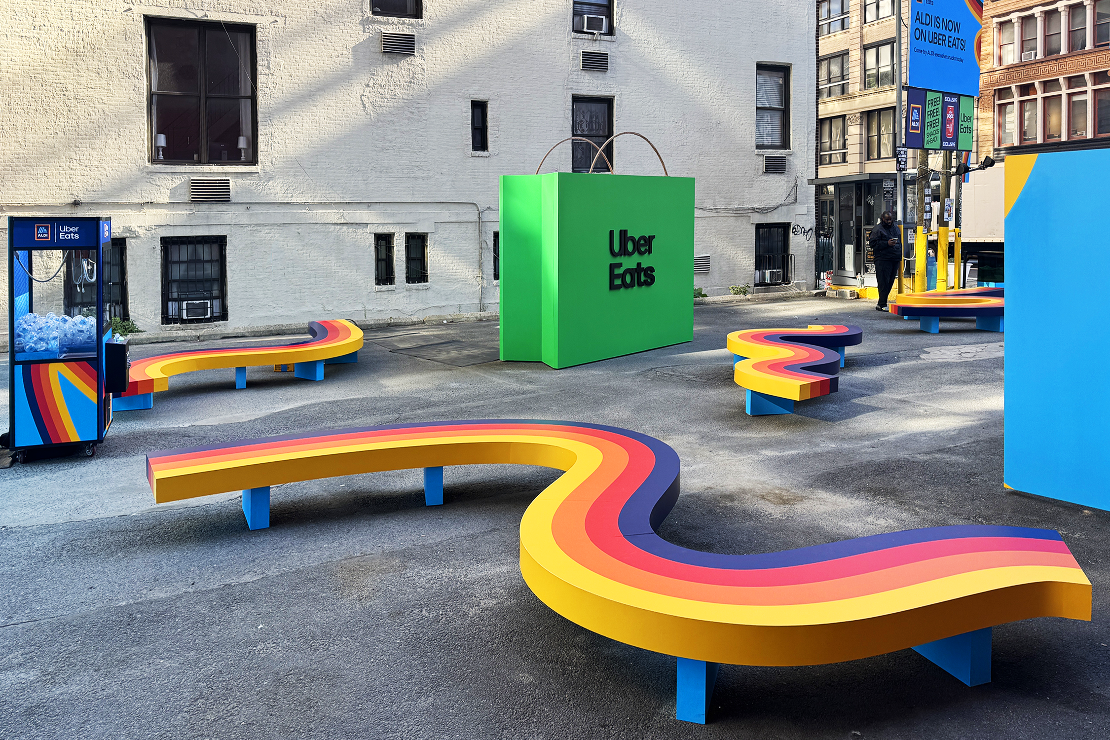 Oversaw design and drafting of experiential build for Uber Eats x Aldi campaign.